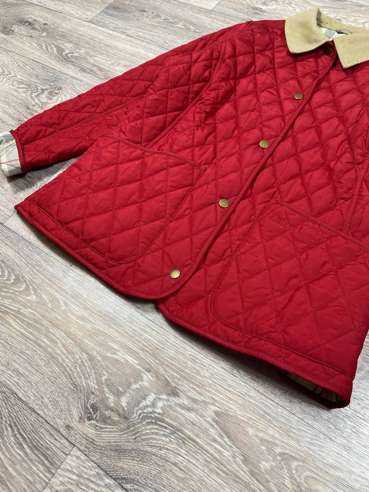 Barbour Barbour Women's Annandale Quilted Jacket Red Dress Tartan Size XL / US 12-14 / IT 48-50 - 4 Thumbnail