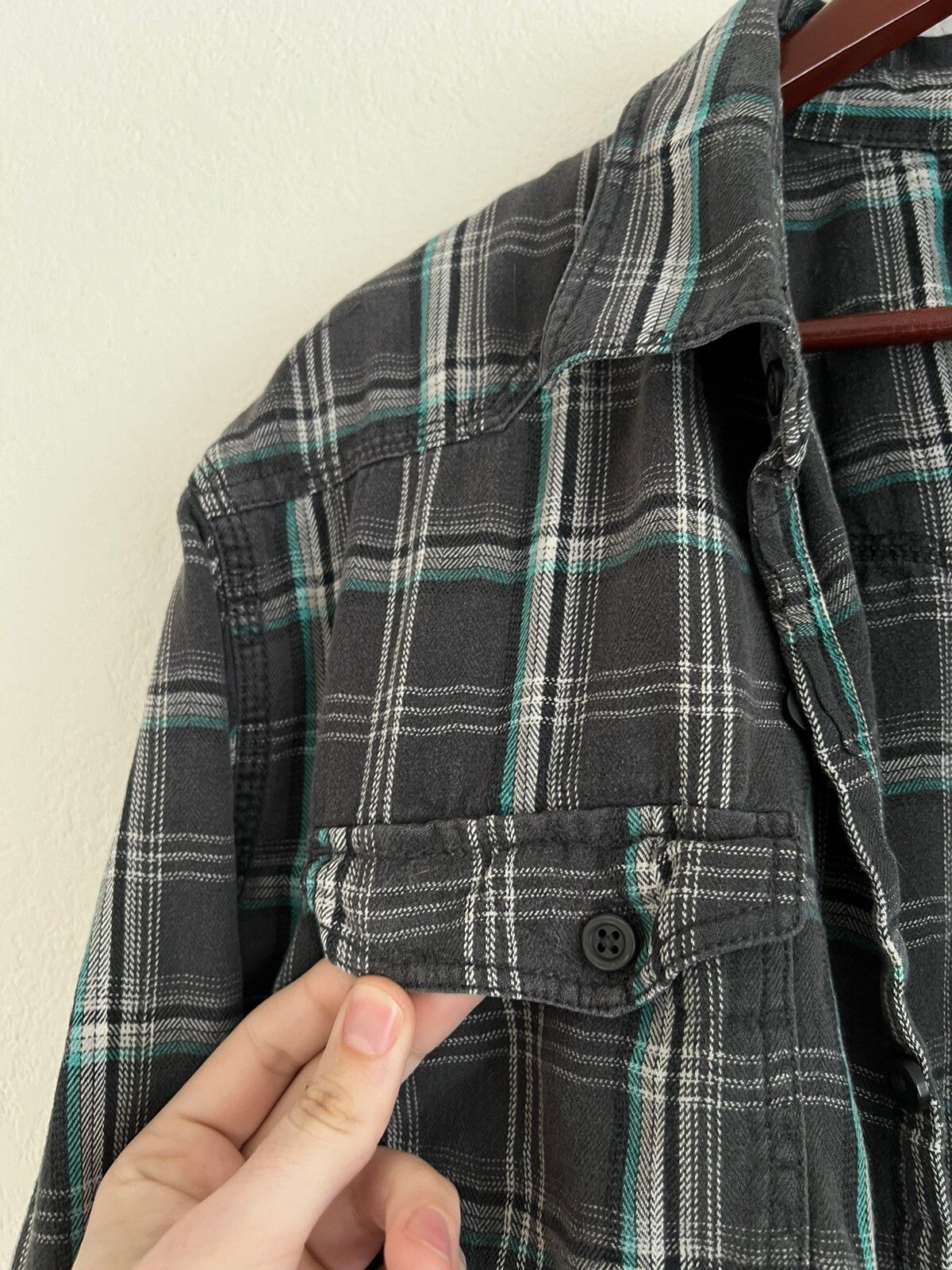 Vintage Vintage 2010s Grey Converse One Star Jacket Flannel Size US XL / EU 56 / 4 - 8 Thumbnail
