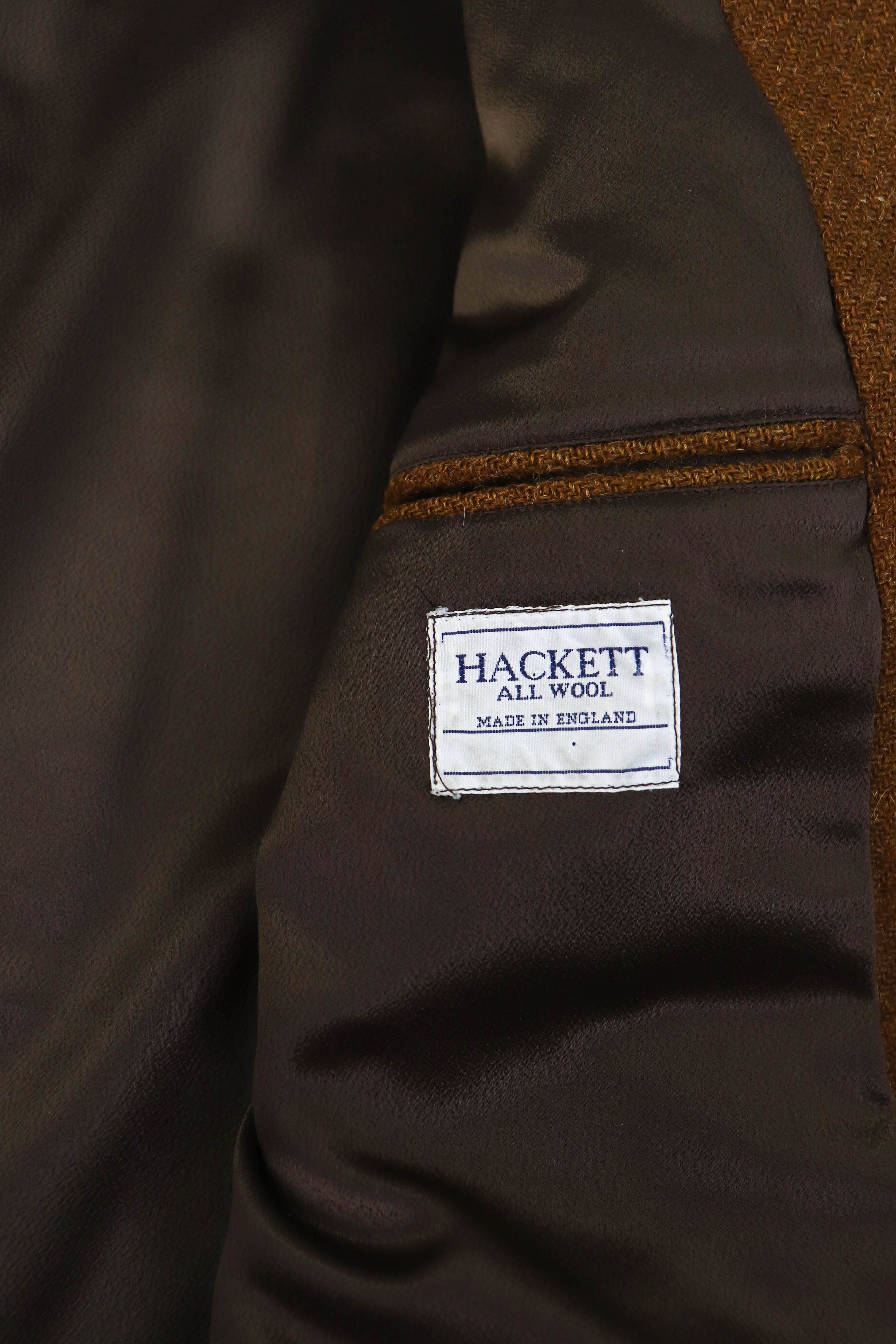 Hackett HACKETT England Made Leather Patches Distressed Tweed Blazer Size US M / EU 48-50 / 2 - 24 Thumbnail