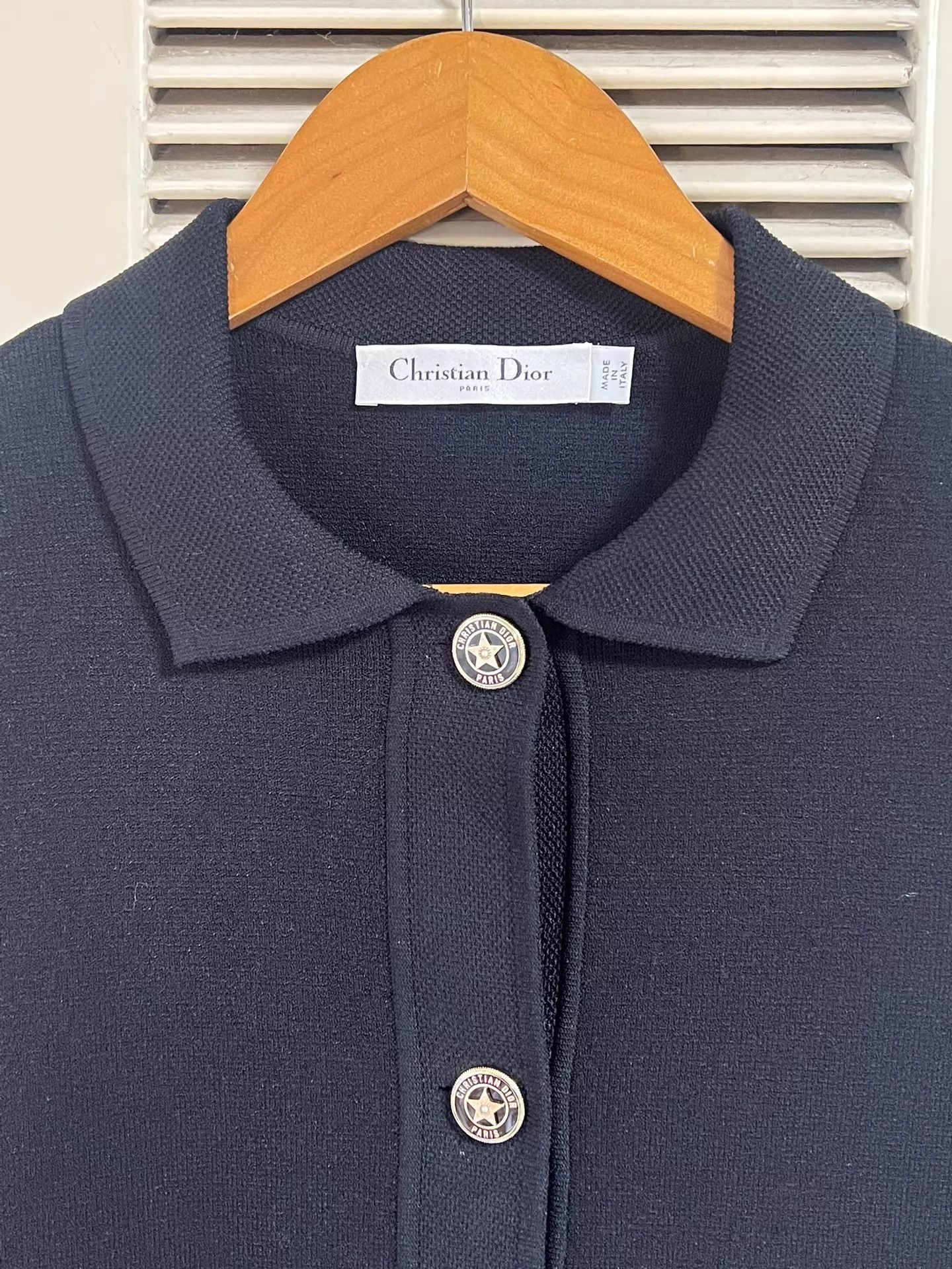 Dior Dior black knit short jacket oversized star button FR38 Size S / US 4 / IT 40 - 3 Thumbnail