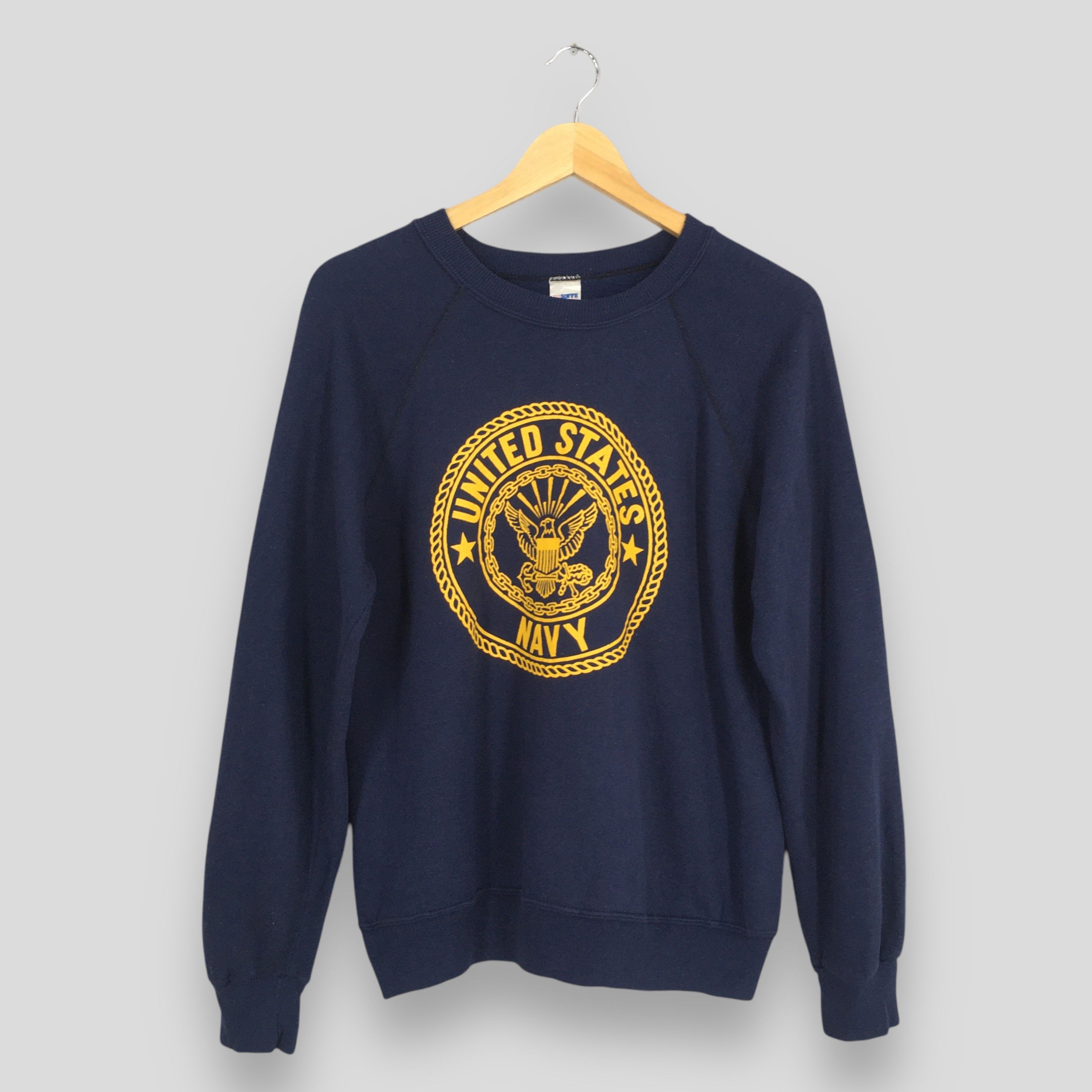 Soffe Vintage United States Navy Blue Sweatshirt Large Size US L / EU 52-54 / 3 - 1 Thumbnail