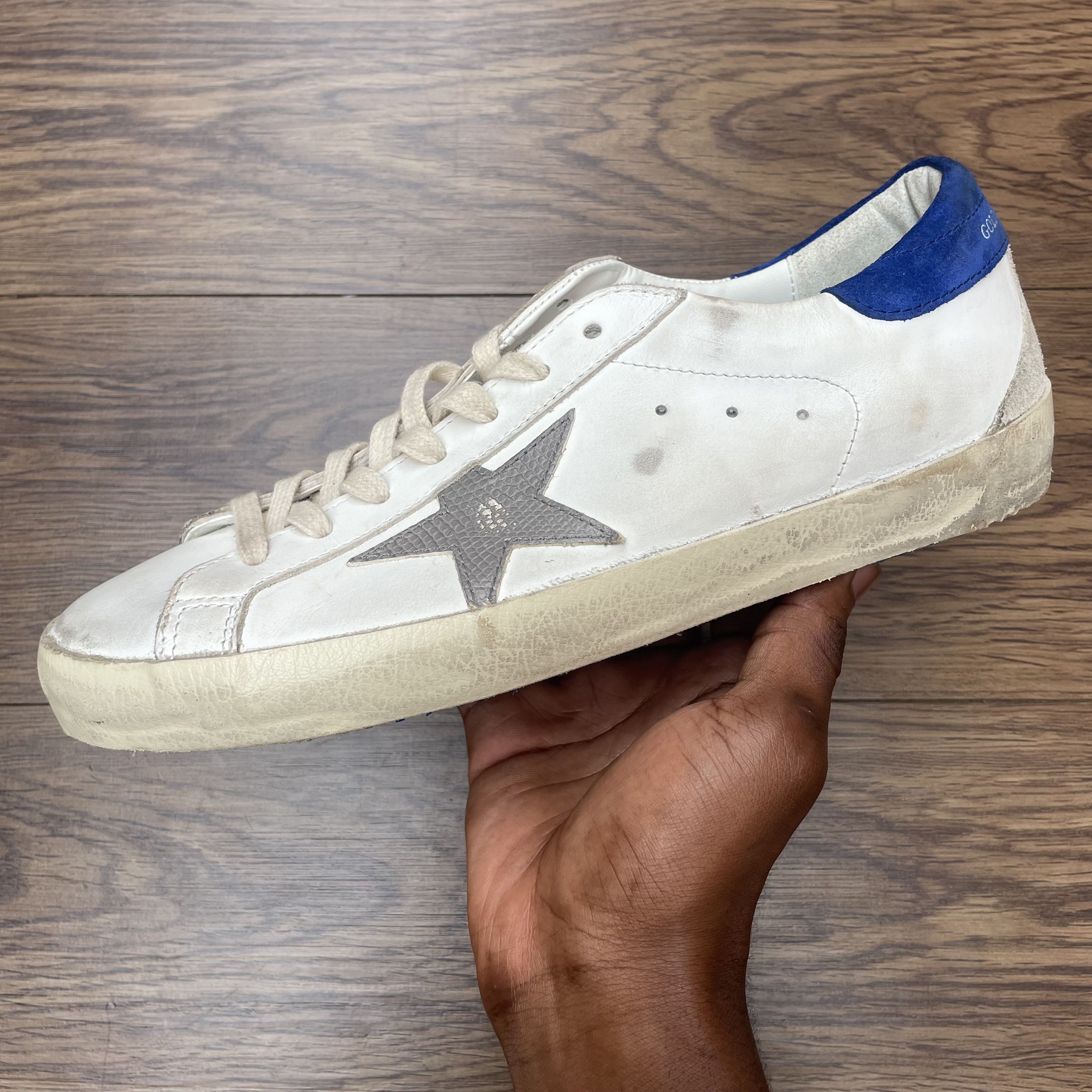 Golden Goose Golden Goose Super-Star Distressed Leather Sneakers Size US 8 / EU 41 - 6 Thumbnail