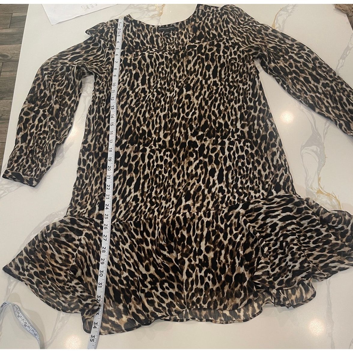 Banana Republic Banana Republic Leopard Print Dress Women size 4 Size S / US 4 / IT 40 - 6 Thumbnail