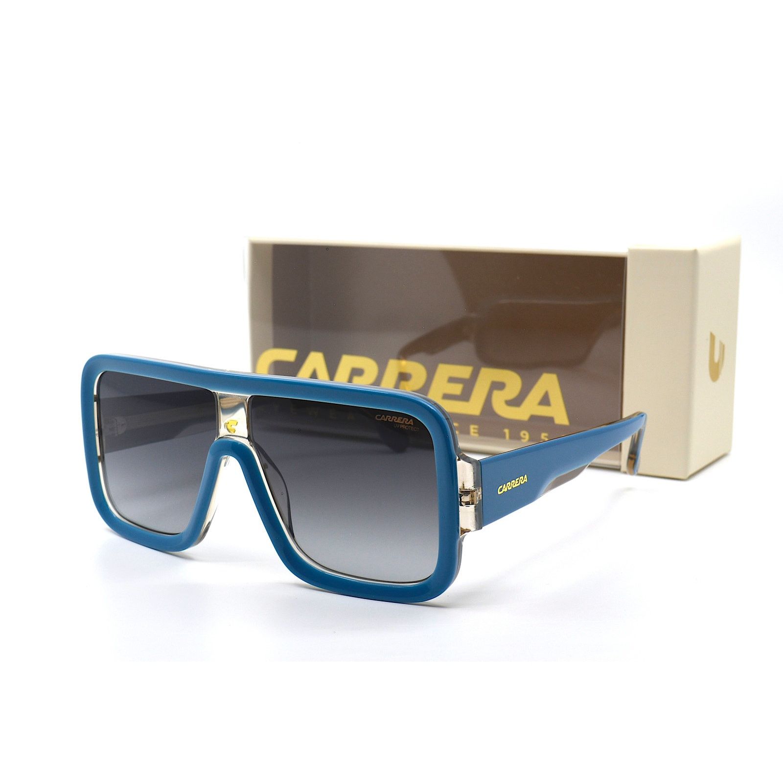 Carrera NEW CARRERA FLAGLAB 14 BLUE GREY GRADIENT SUNGLASSES Size ONE SIZE - 8 Thumbnail