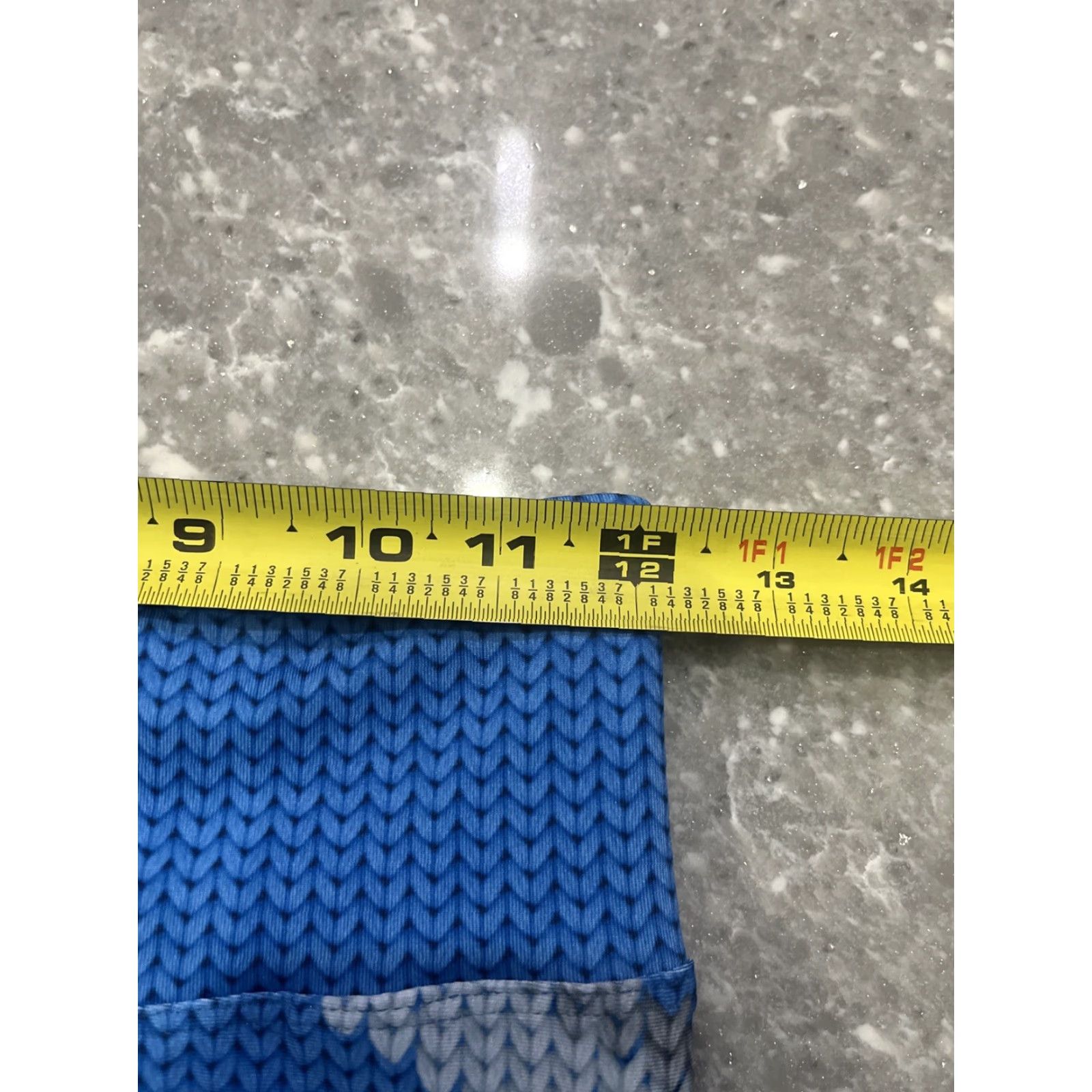 Vintage INKnBURN Leggings Womens 0 Blue Pockets Geometric Print Activewear Compression 0 Womens blue sweater print pockets Size XS / US 0-2 / IT 36-38 - 4 Thumbnail