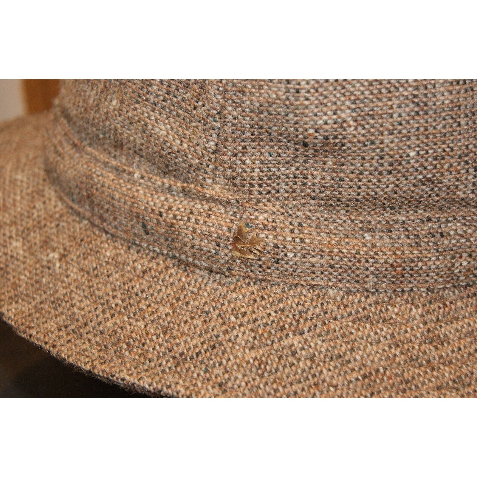 Other VTG Donegal Handwoven M Houndstooth Tweed Wool Fedora Size ONE SIZE - 7 Thumbnail