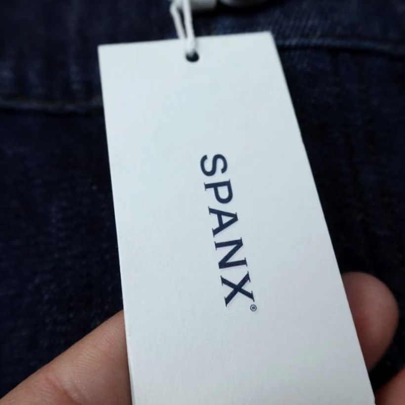 Spanx Spanx Jeans Womens L Dark Blue Denim Pants Everywear Flare High Rise Stretch 32in Inseam Size 36" / US 14 / IT 50 - 7 Thumbnail
