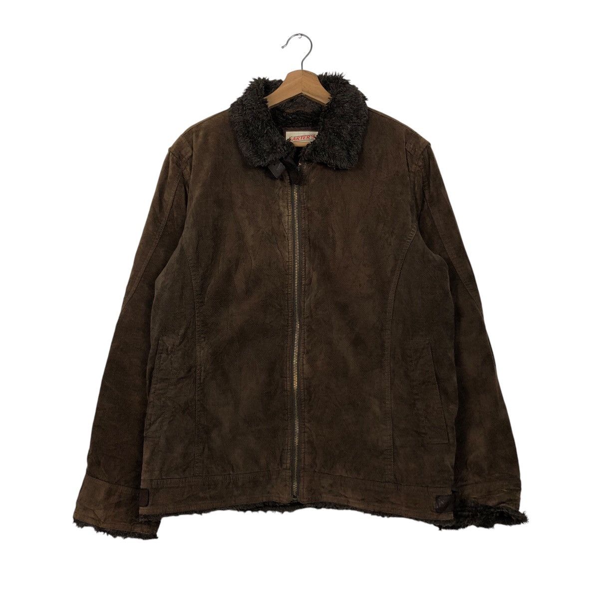 Japanese Brand × Vintage Vintage Biker Jacket Carter's Mink Fur Blanket Issey Miyake Size US L / EU 52-54 / 3 - 2 Thumbnail