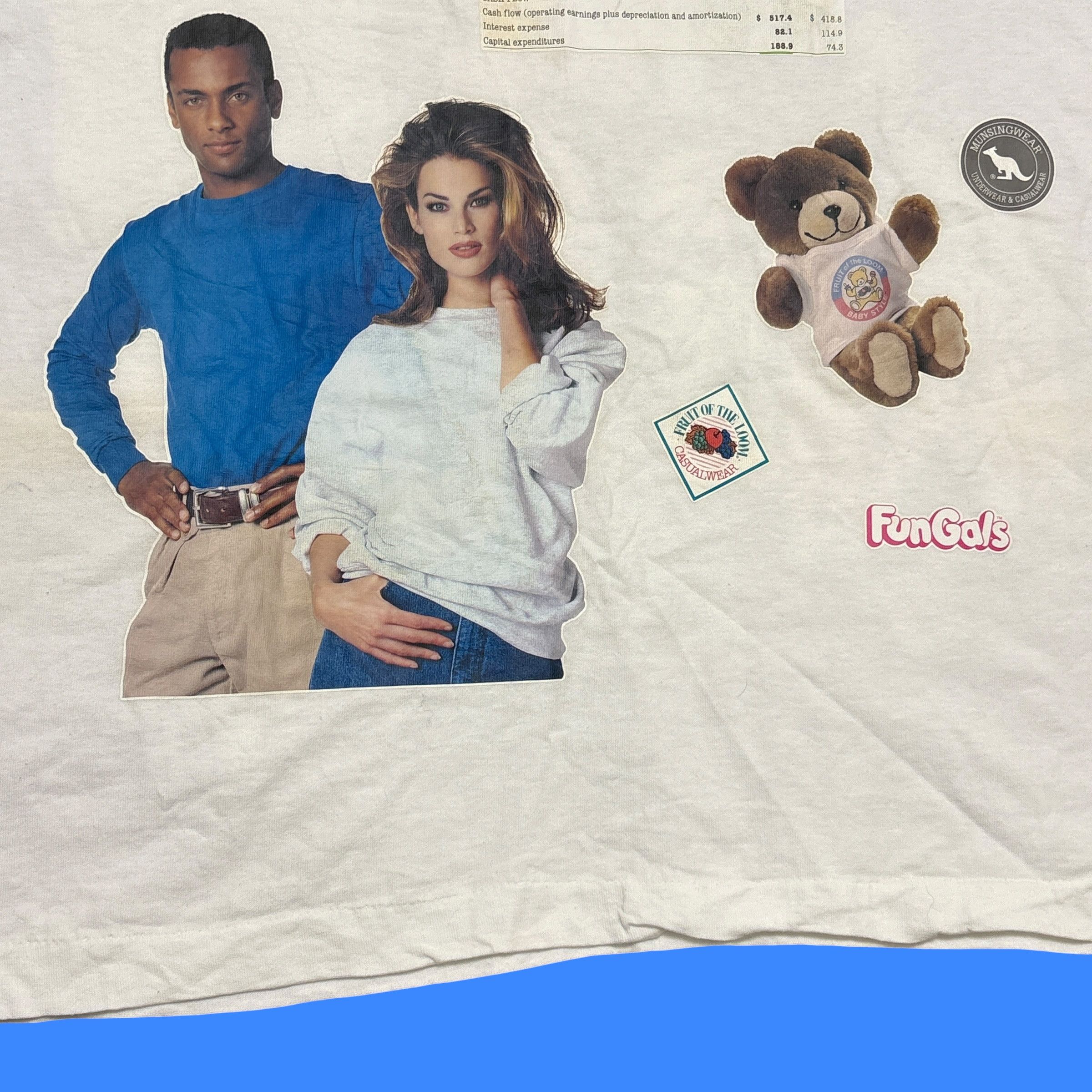 Vintage Vintage Test Print Shirt 90s Fruit Of The Loom Single Stitch Size US XL / EU 56 / 4 - 18 Thumbnail
