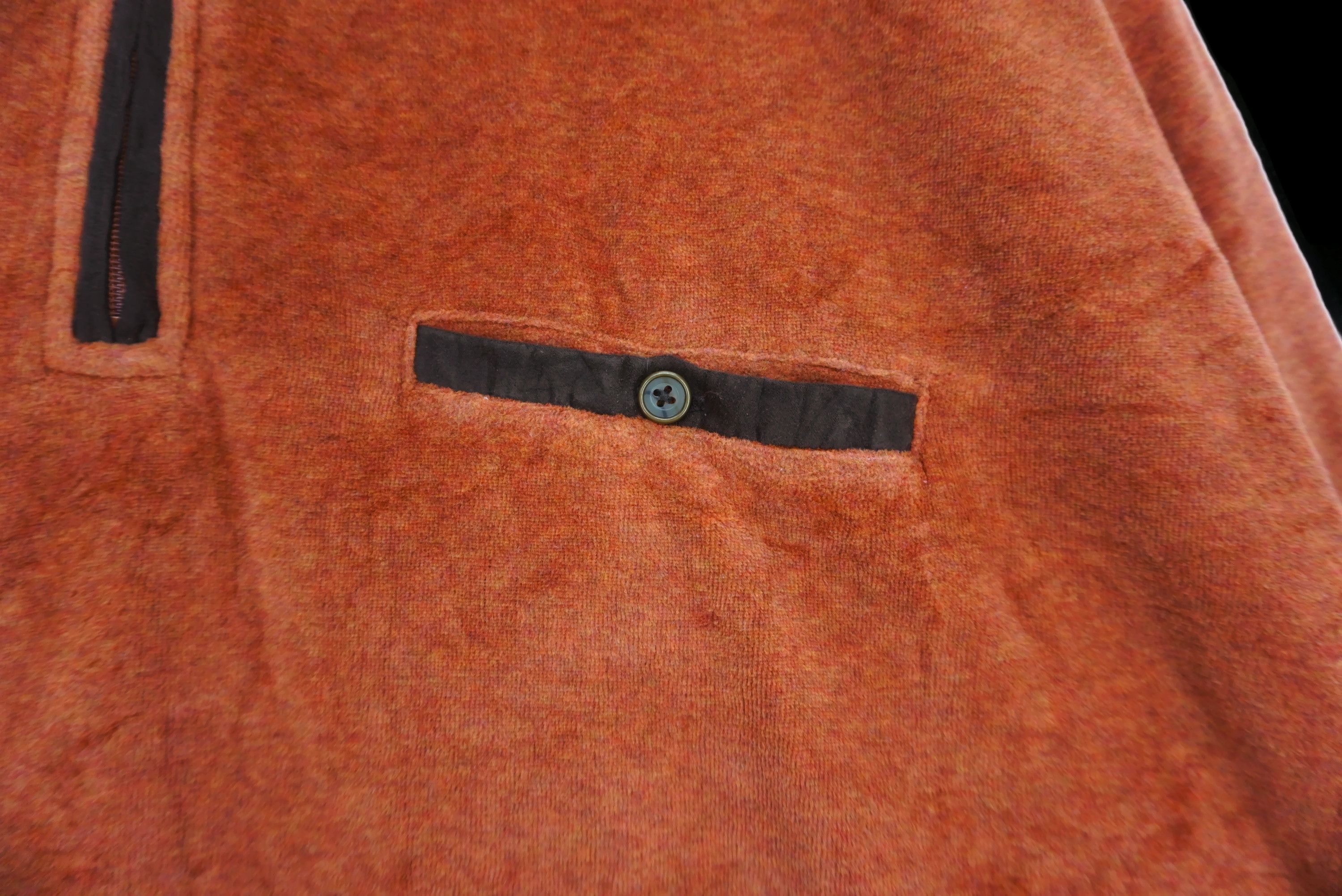 Japanese Brand Kansai Yamamoto Sweatshirt Size 5L Velour Quarter Zip Up Size US XXL / EU 58 / 5 - 5 Thumbnail