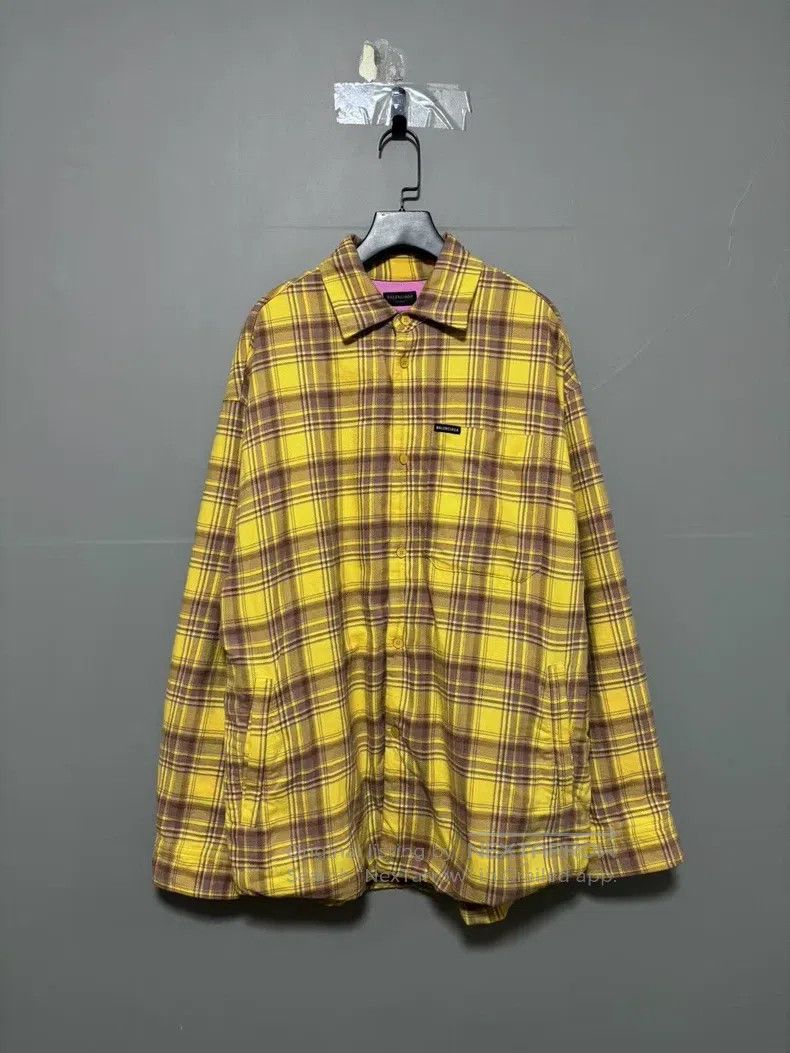 Balenciaga Balenciaga Plaid shirt with cotton jacket Size US M / EU 48-50 / 2 - 1 Thumbnail