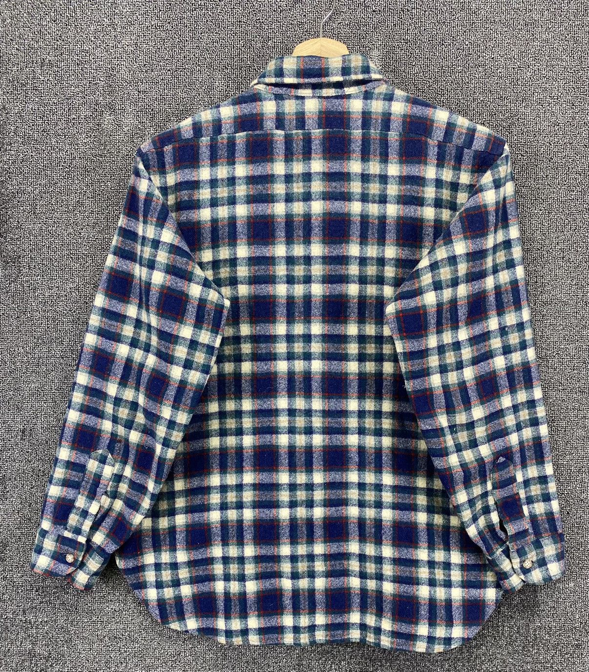 Pendleton Vintage Pendleton Wool Flannel Shadow Plaid Shirts Button Up Size M / US 6-8 / IT 42-44 - 8 Thumbnail