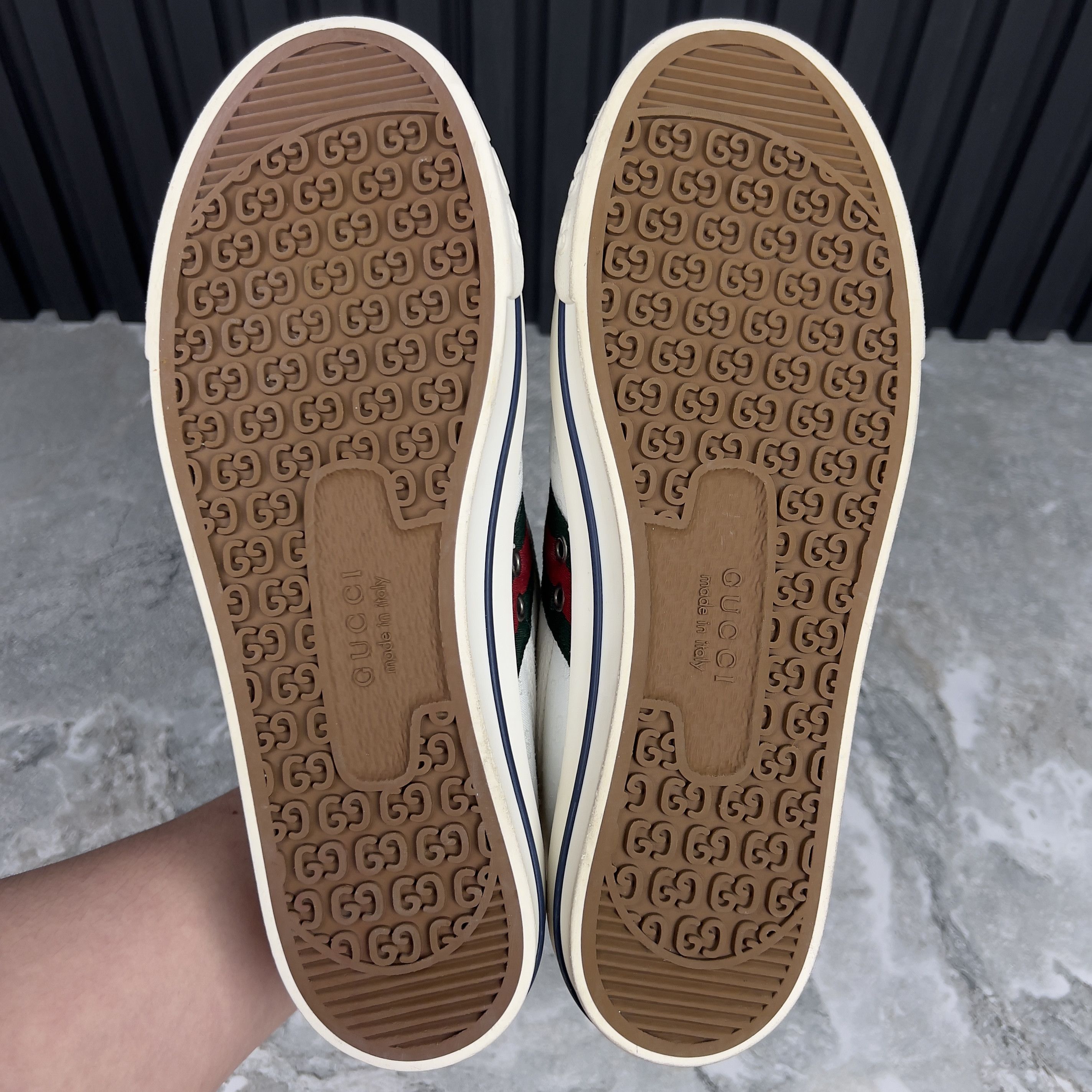 Gucci GUCCI Tennis 1977 Web GG Sneakers Monogram Canvas Fabric Size US 8.5 / EU 41-42 - 8 Thumbnail