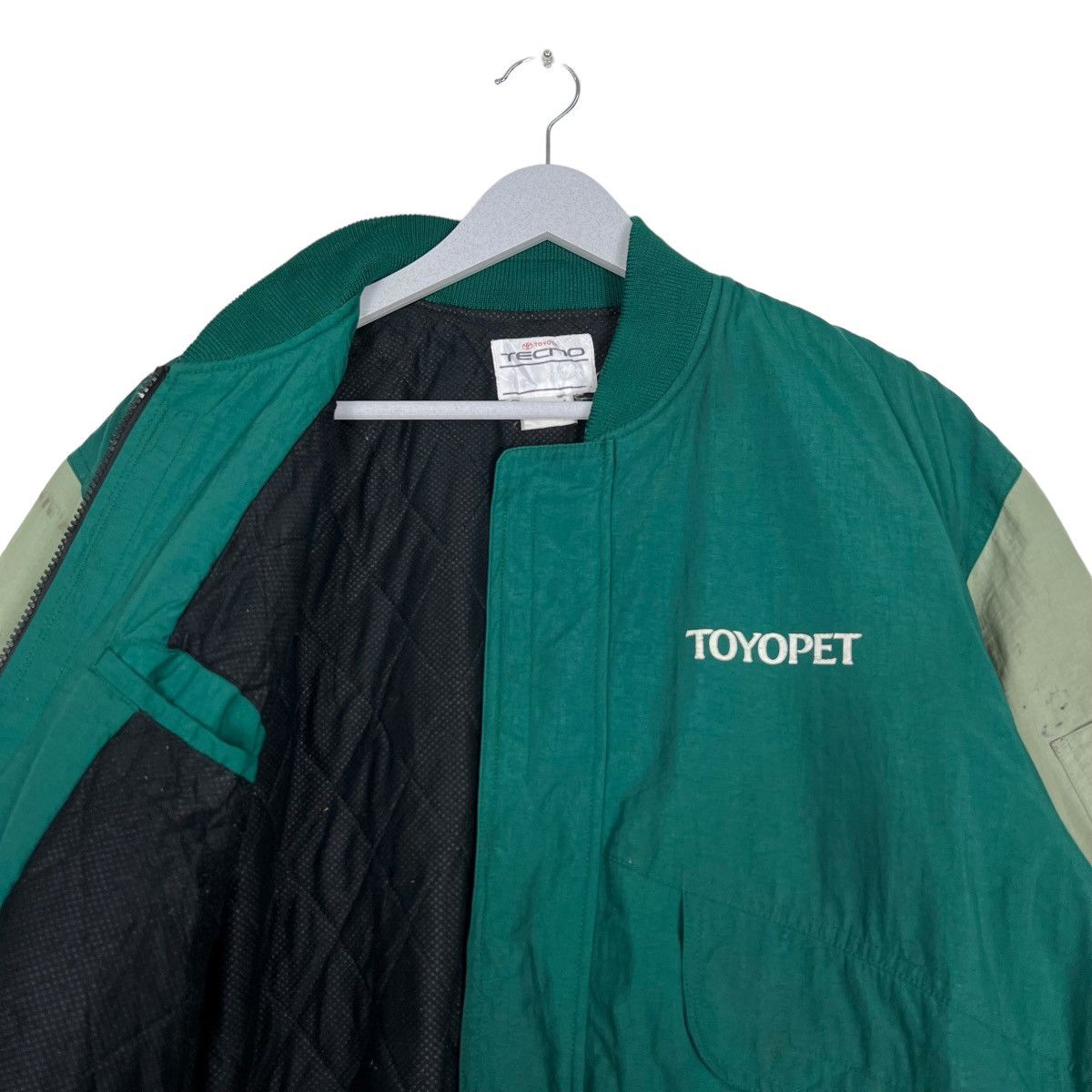 Japanese Brand 🔥 VINTAGE TOYOPET TECNO RACING BOMBER JACKET Size US L / EU 52-54 / 3 - 10 Thumbnail
