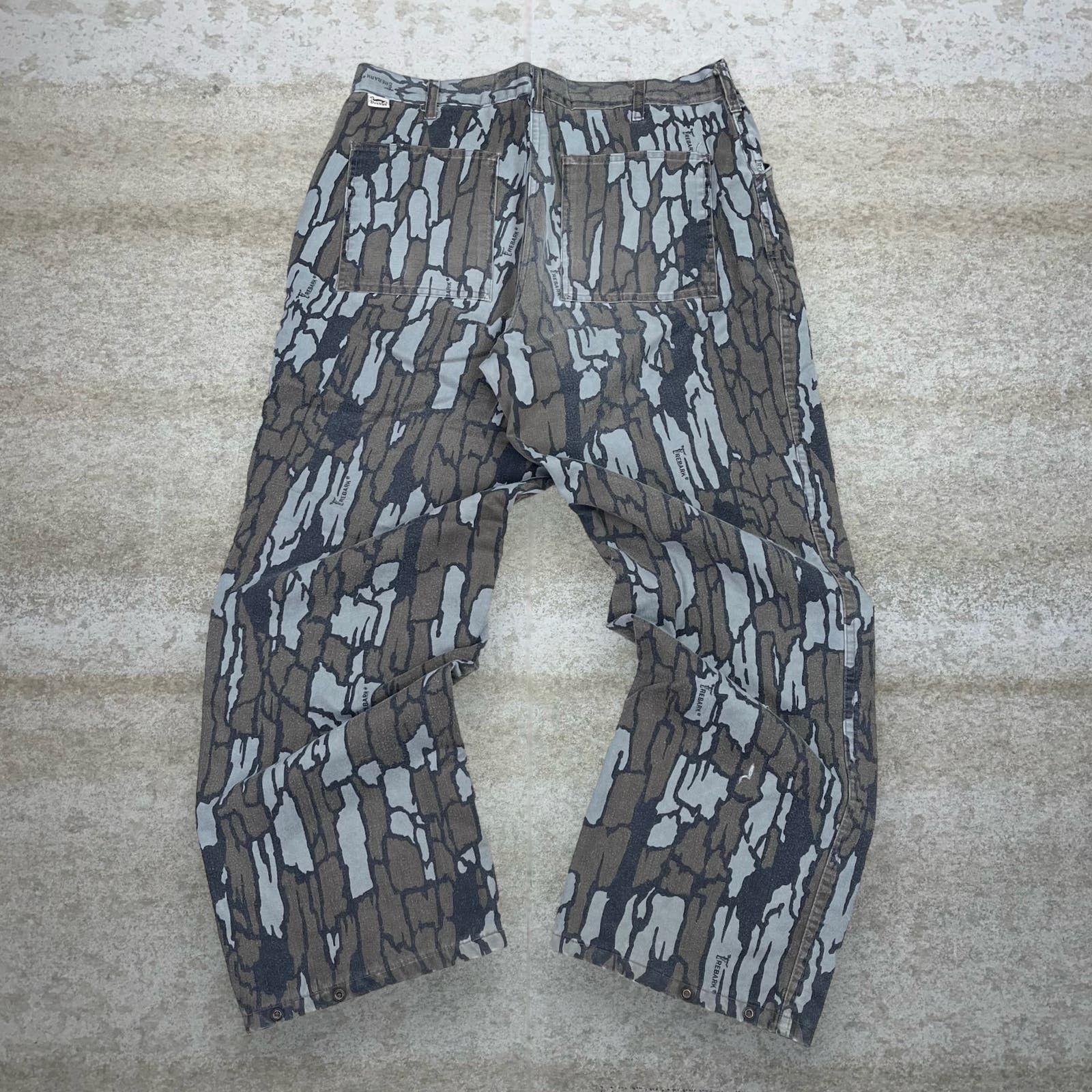 image of Vintage Rebark Hunting Camo Tactical Pants Baggy Cargos 90's in Brown, Men's (Size 38)