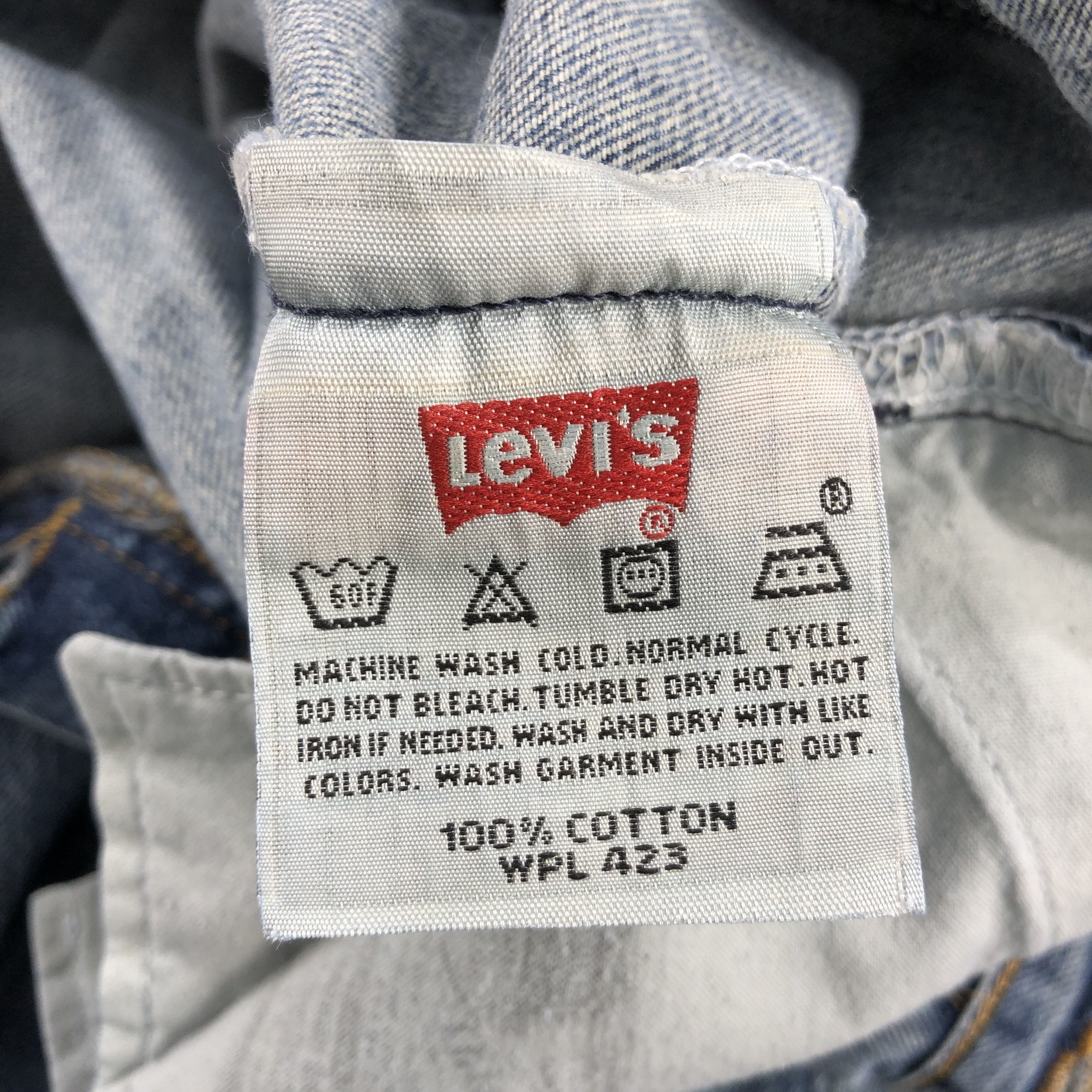 Levi's Vintage 90s Blue Wash Levis 501 Jeans-J1467 Size US 40 / EU 56 - 12 Thumbnail