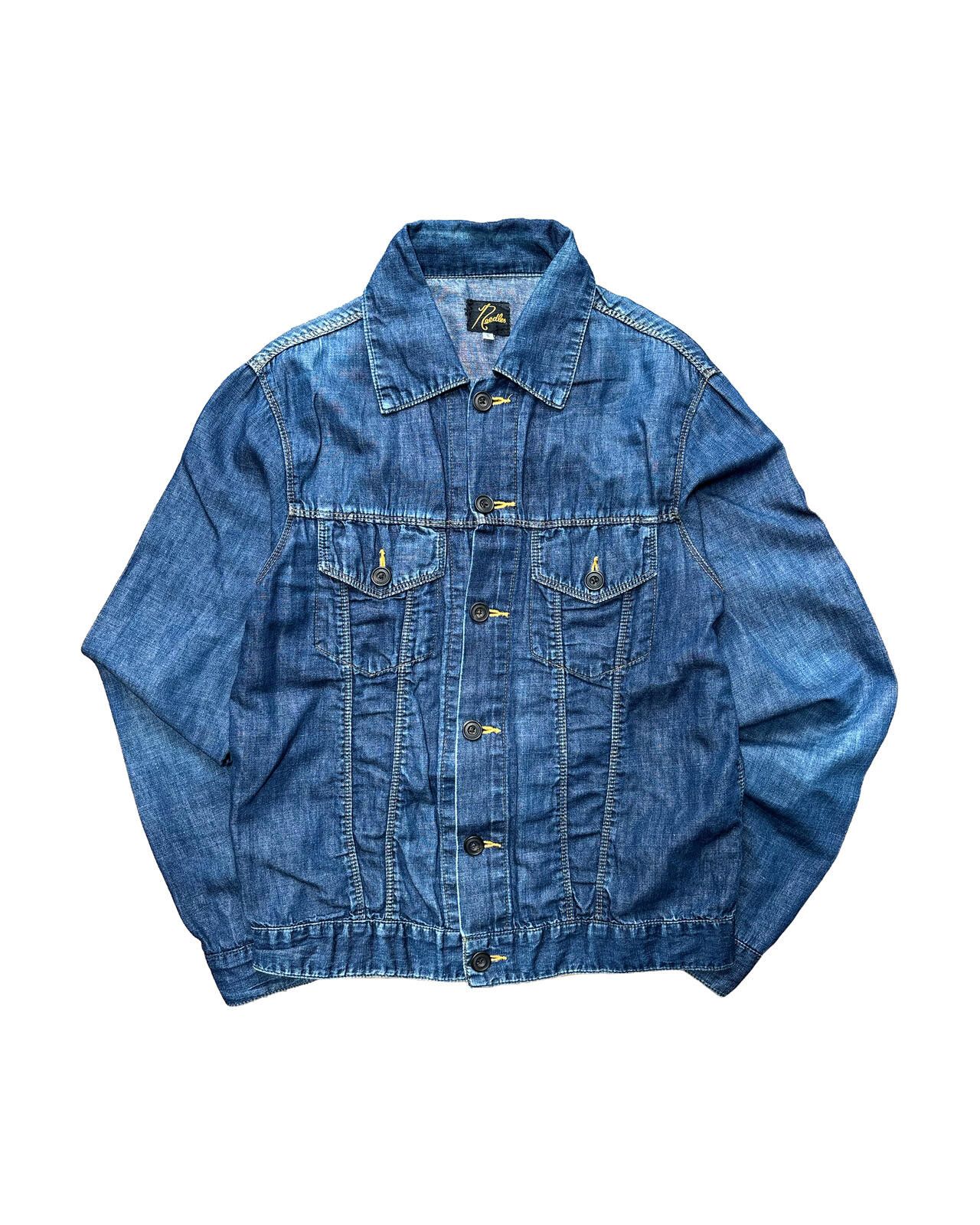 Needles Needles Cotton Linen Denim Jacket S Size US S / EU 44-46 / 1 - 1 Thumbnail