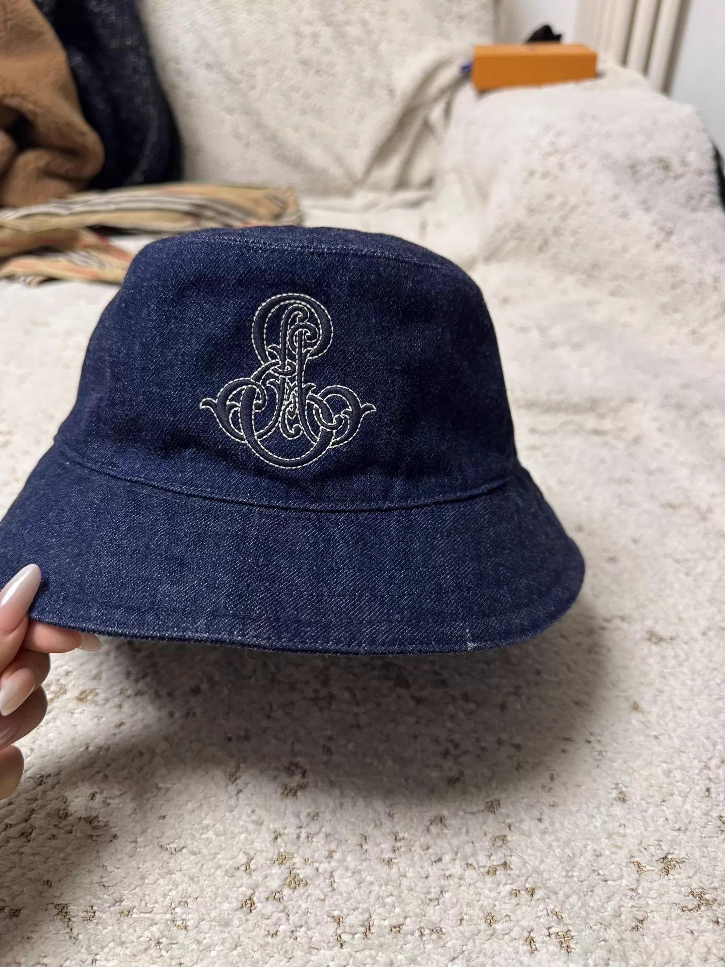 Hermes Hermès Denim Fisherman Hat 58 99 New Size ONE SIZE - 1 Thumbnail