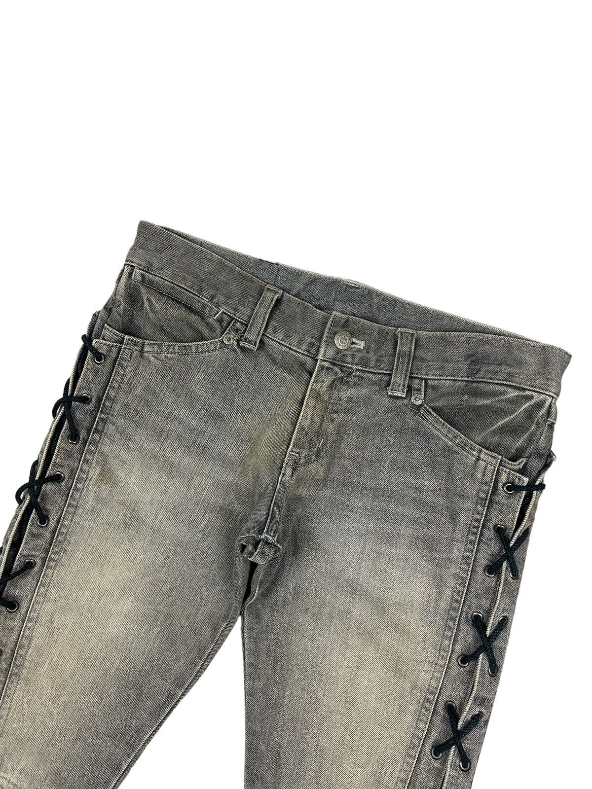 Tornado Mart Tornado Mart Lace Up Slim Jeans Size 32" / US 10 / IT 46 - 4 Thumbnail