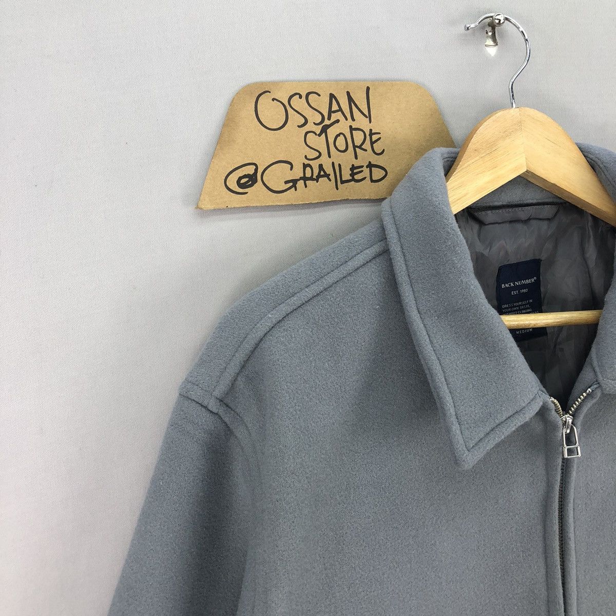 Japanese Brand Back Number Old Money Minimalist Wool Jacket Size US M / EU 48-50 / 2 - 2 Thumbnail