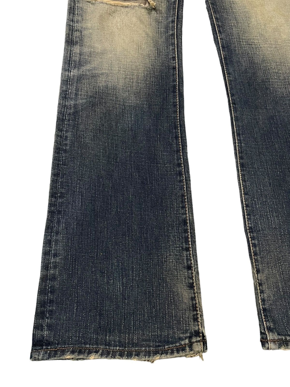 Big John Vintage Big John x GL Heart Bootcut Mud Wash Distroyed Jeans Size US 30 / EU 46 - 3 Thumbnail