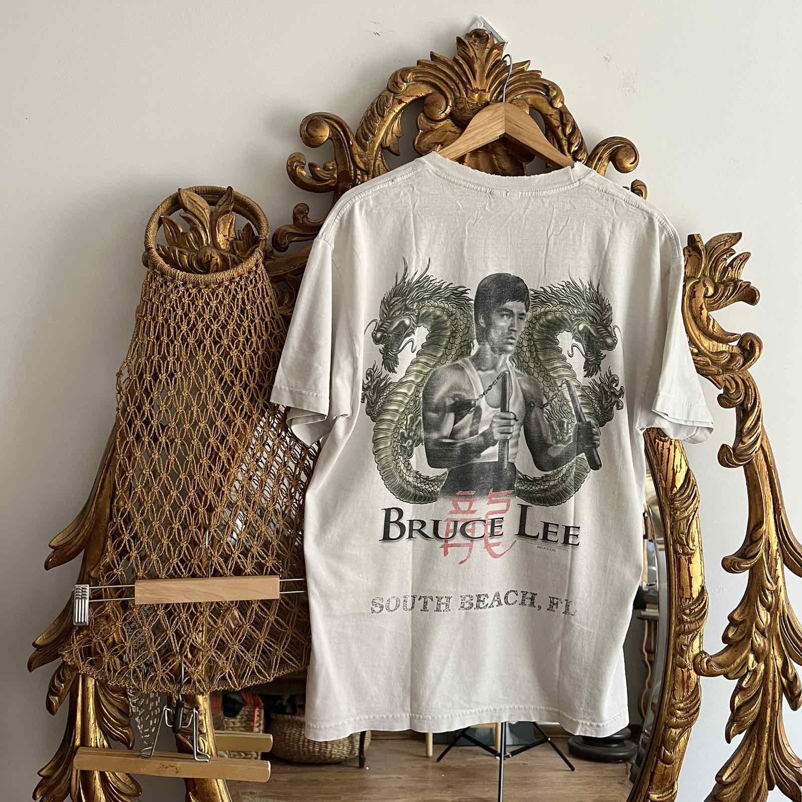 Vintage Rare Bruce Lee Dragon Promo Tee Vintage 90s Size US L / EU 52-54 / 3 - 2 Thumbnail