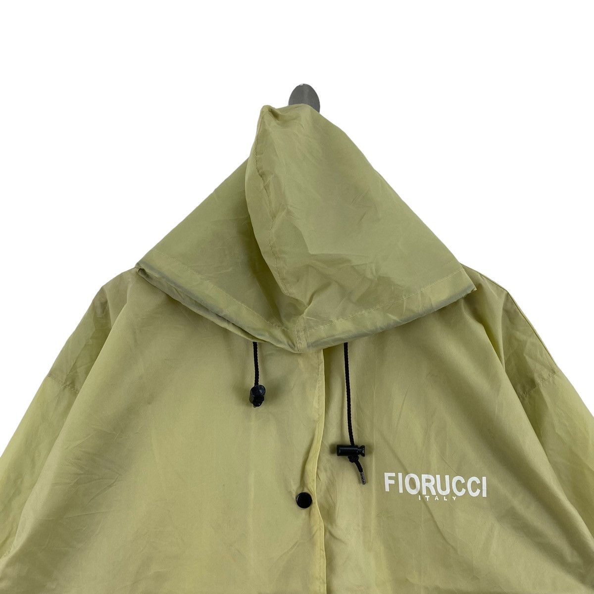 Fiorucci FIORUCCI Italian Designer Pockets Hooded Raincoat Parka Size US XXL / EU 58 / 5 - 2 Thumbnail
