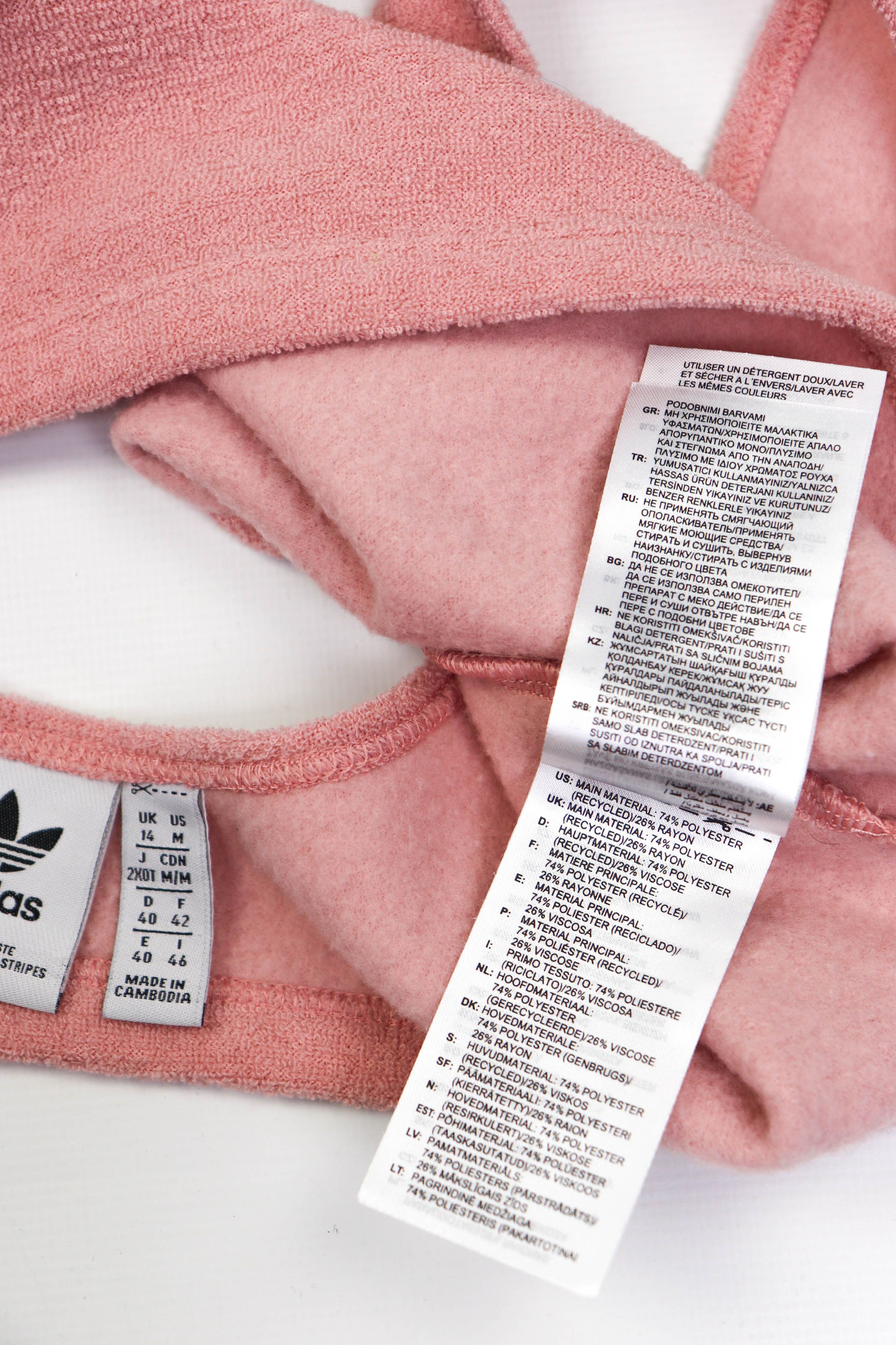 Adidas Women's Adidas '21 Peach Pink Towel Crop Top Size M / US 6-8 / IT 42-44 - 6 Thumbnail