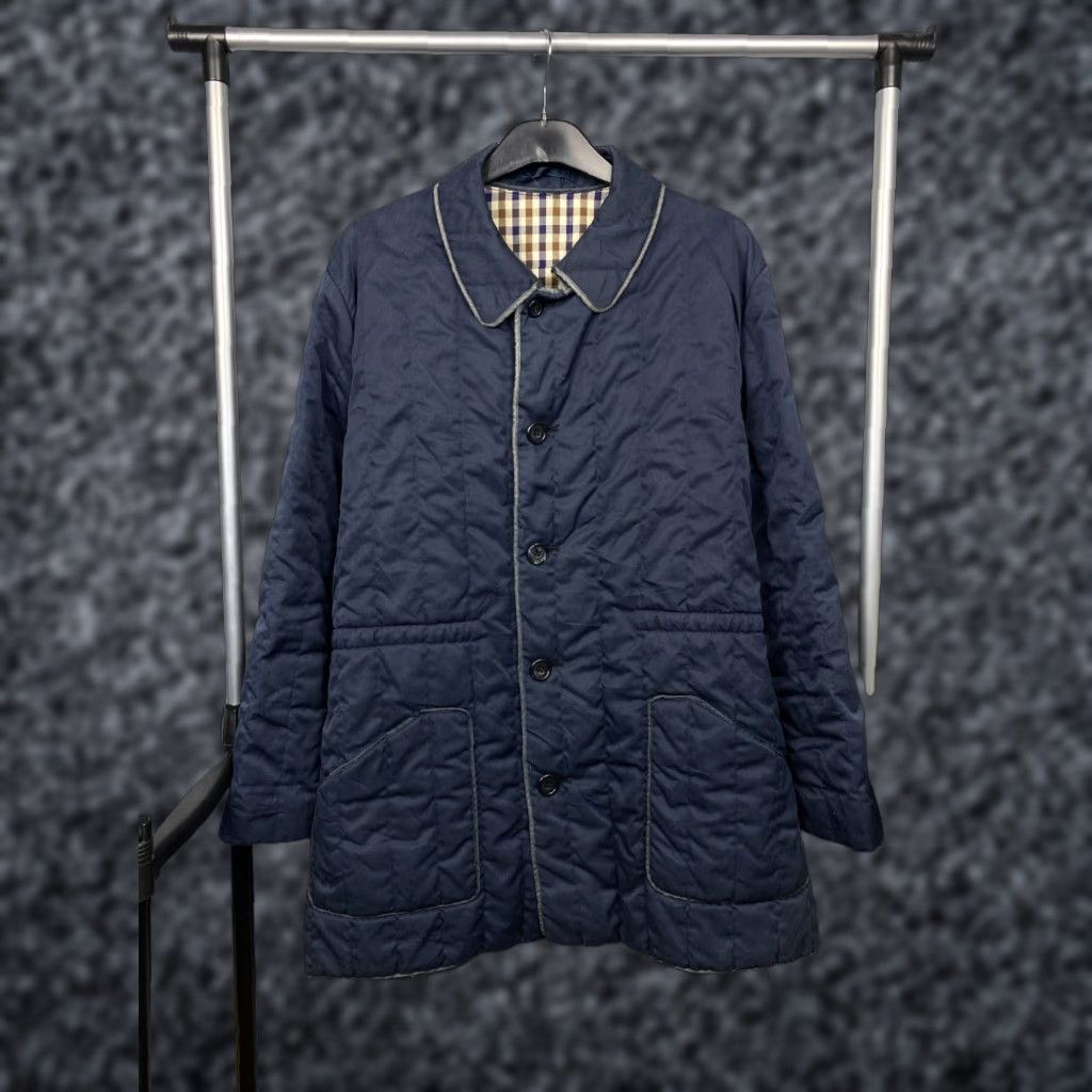 Aquascutum Aquascutum Vintage Mens Quilted Jacket XL Blue Front Quilted Jacket Mens XL Aquascutum Vintage Mens Quilted Jacket XL Blue Size US XL / EU 56 / 4 - 1 Thumbnail