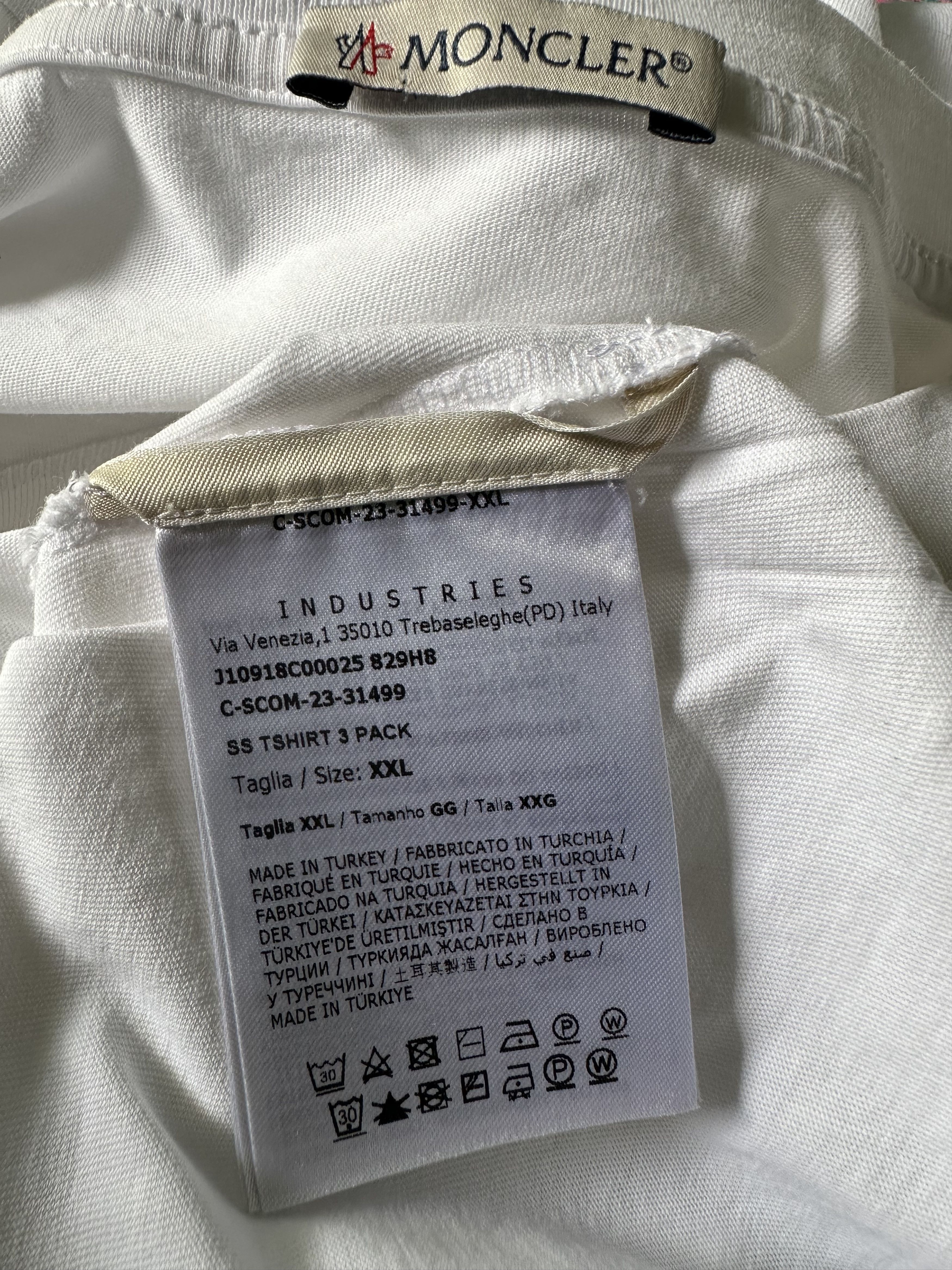Moncler Moncler Logo Tee Size US XXL / EU 58 / 5 - 5 Thumbnail