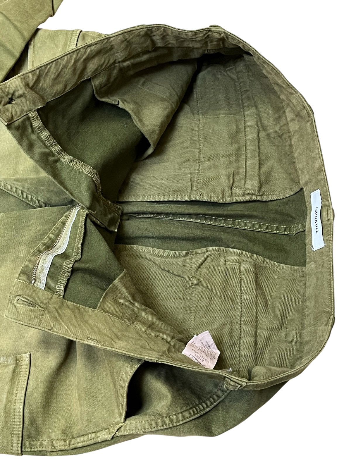 Toyo Enterprises sick🔥Vintage JOHNBULL green army faded baker cargo pants Size US 35 - 12 Thumbnail
