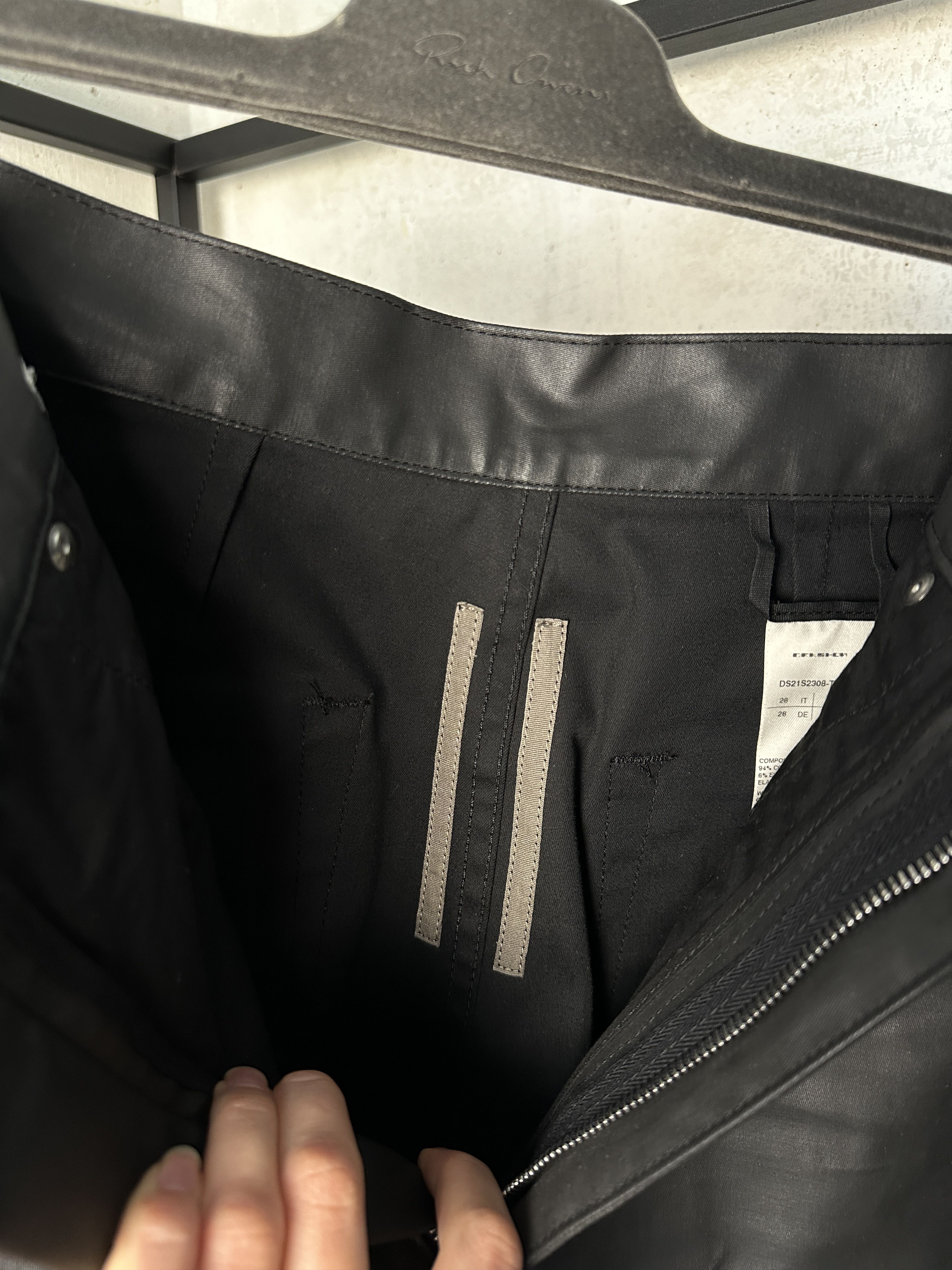 Rick Owens Drkshdw Rick Owens DRKSHDW Bolans Black Cropped Pant Size 28" / US 6 / IT 42 - 7 Thumbnail