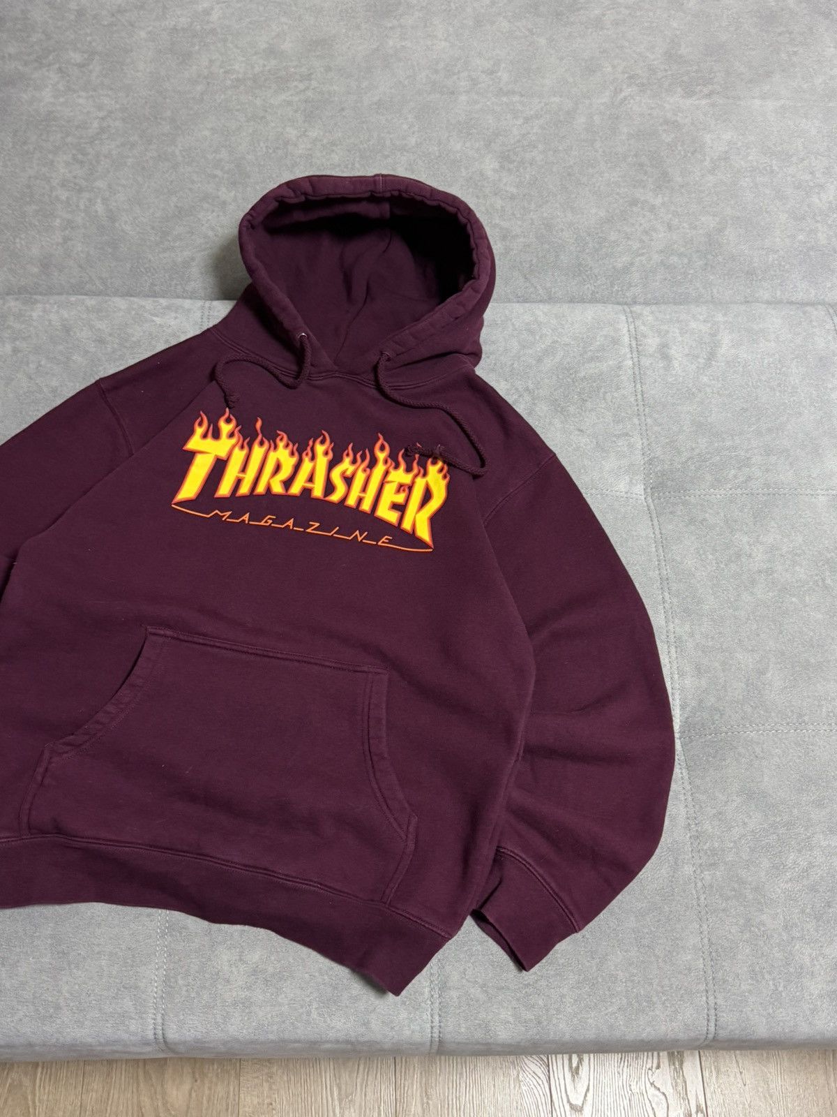 Thrasher Vintage Thrashers Fire Logo Skateboarding Skate Hoodie Size US S / EU 44-46 / 1 - 3 Thumbnail