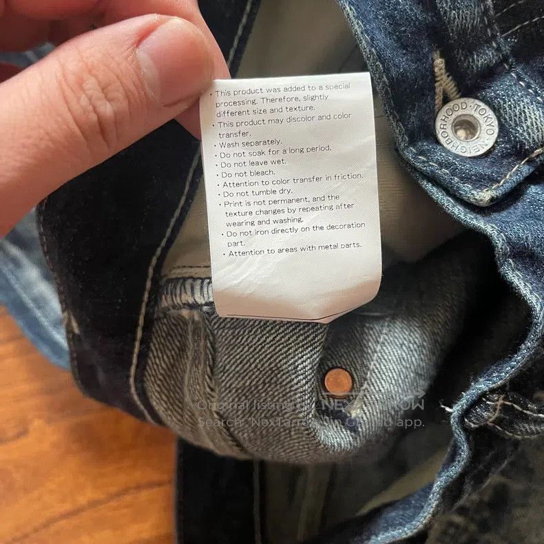 Neighborhood Neighborhood size L 20ss Bullet Savage King Denim Jeans Size US 27 - 8 Thumbnail