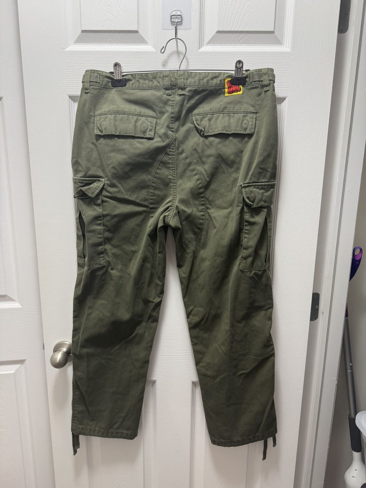 Empyre × Vintage Empire Skateboarding Grafitti Green Cargo Double Knee Pants Size US 34 / EU 50 - 2 Thumbnail