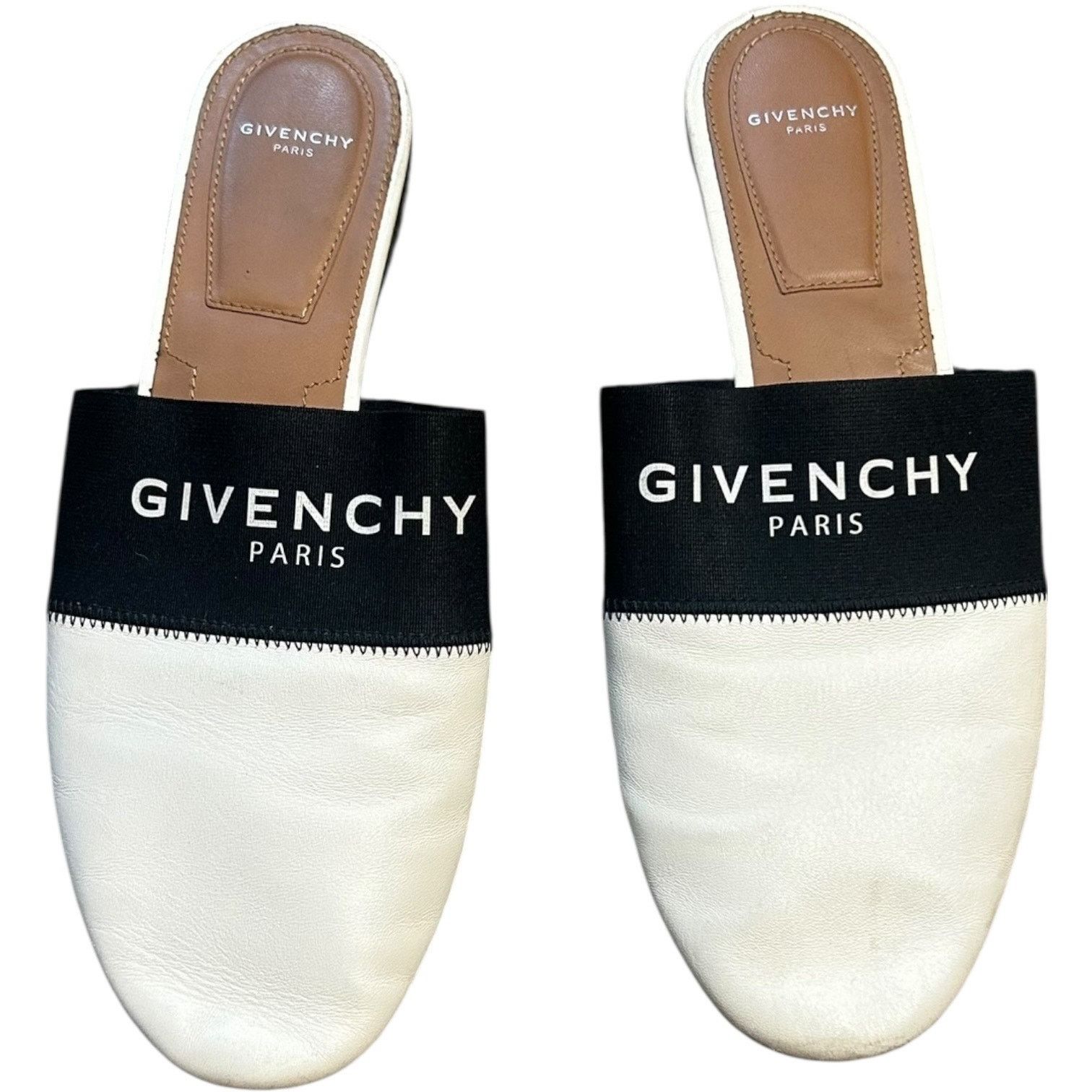 Givenchy Paris Designer Bedford Leather Flats Slippers