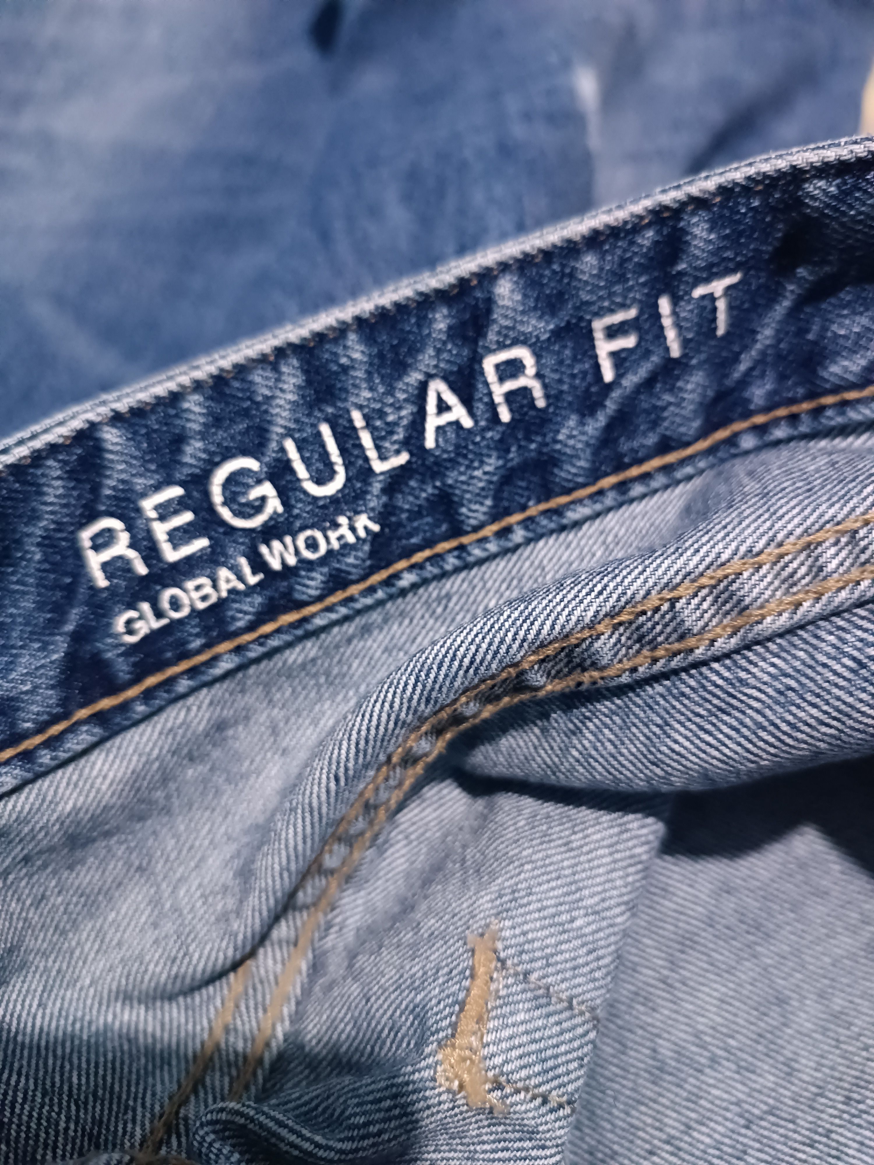 Global Work × Japanese Brand Global Work Patchwork Regular Fit Jeans Size US 30 / EU 46 - 9 Thumbnail