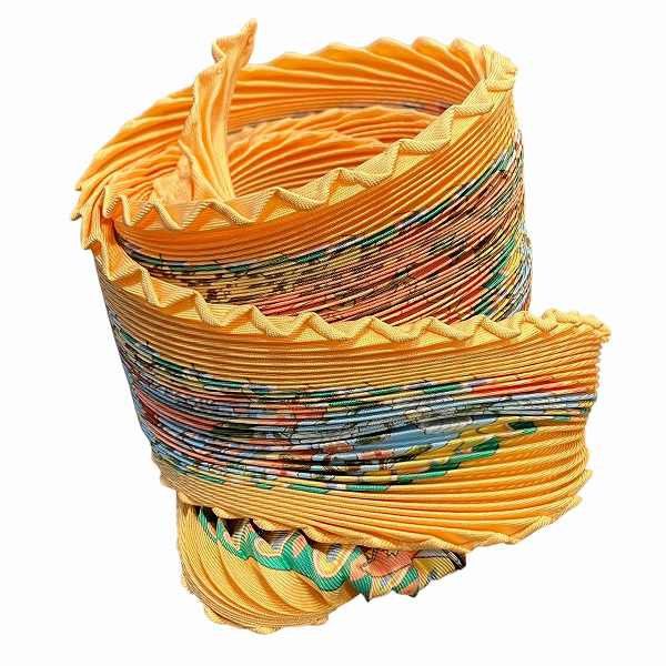 Hermes Hermes Hermes Pleated Carré Silk Scarf Others Scarf DUTY FREE for USA Size ONE SIZE - 1 Thumbnail