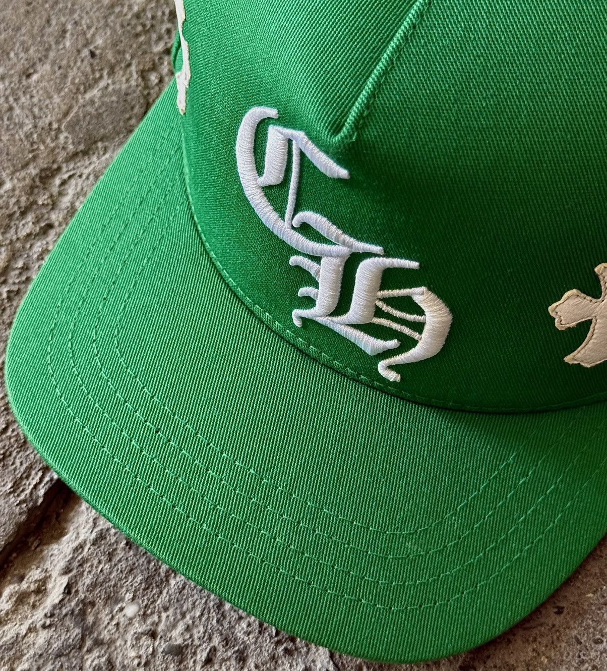 Chrome Hearts Chrome Hearts - Leather Cross Patch - Baseball Hat Size ONE SIZE - 5 Thumbnail