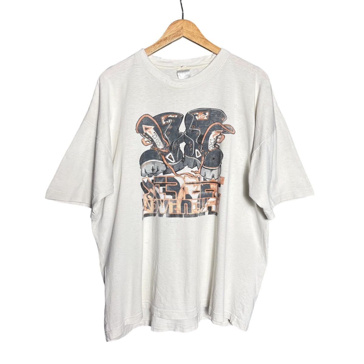 Band Tees × Vintage Vintage Dr Tchock Boots / Radiohead T-Shirt Size US XL / EU 56 / 4 - 1 Thumbnail