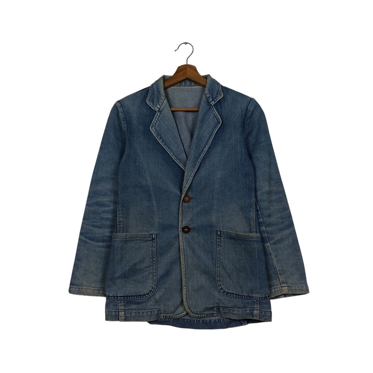Japanese Brand 📌Vintage Chore Worker Denim Jacket Biker Bobsons Usa Size US S / EU 44-46 / 1 - 2 Thumbnail