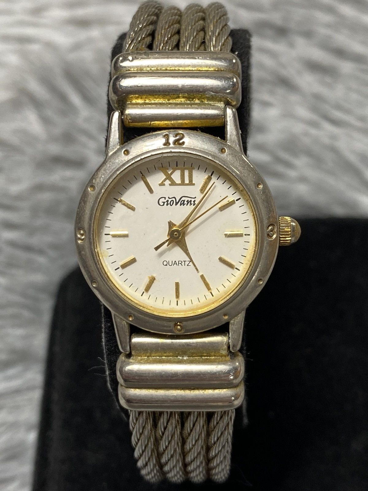 Japanese Brand × Jewelry × Vintage Giovani Quartz Watch with Steel Cable Band | Elegant Design Size ONE SIZE - 4 Thumbnail