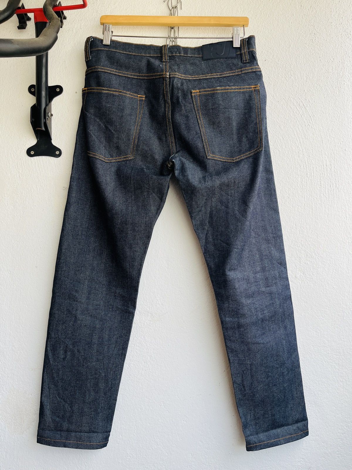 Raf Simons Grails Jil Sander Raf Simons Black Redline Selvedge Jeans Size US 31 - 2 Thumbnail