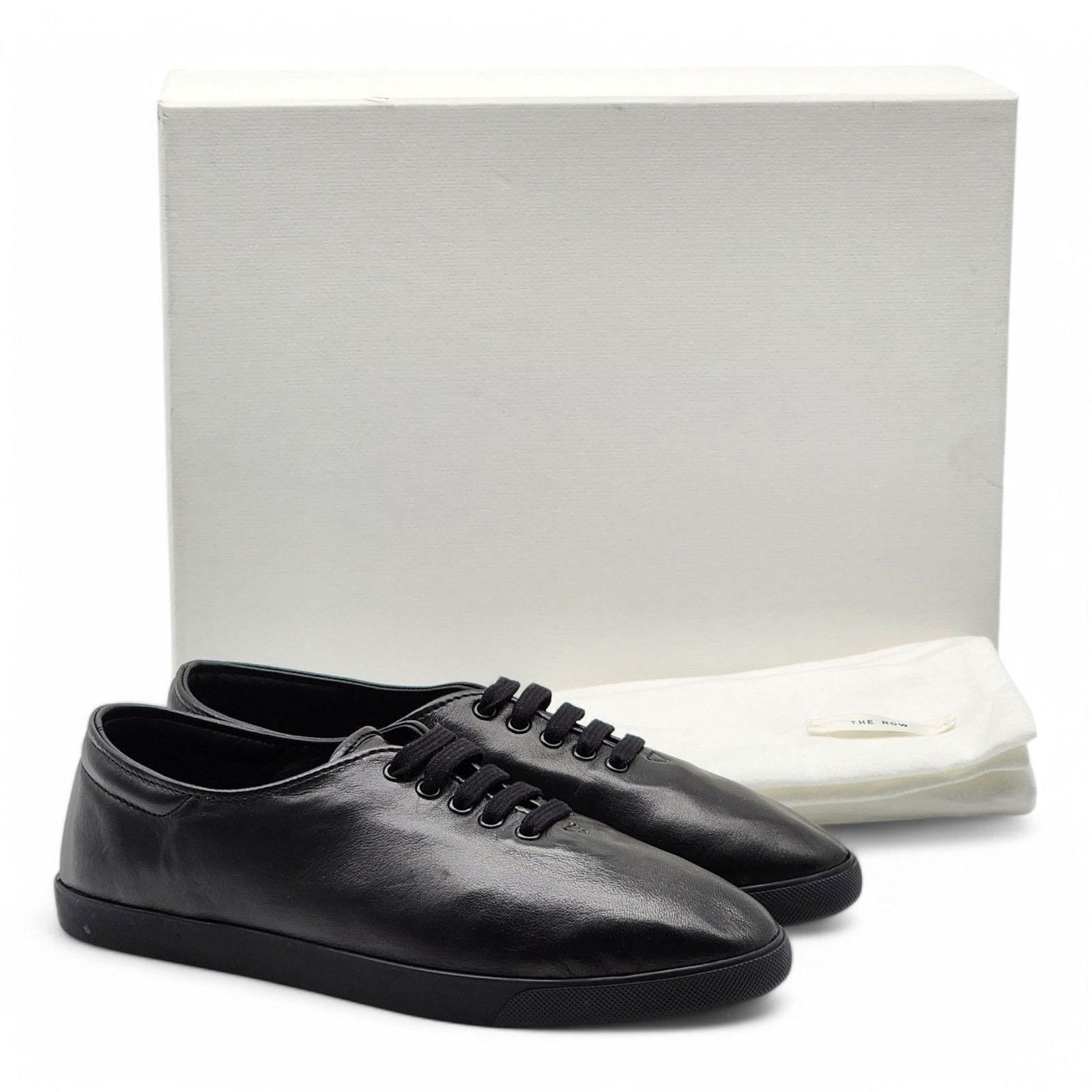 The Row Sam Leather Sneakers - Black - EU 35 / US 5 $1190 NWB Size US 5 / IT 35 - 7 Thumbnail