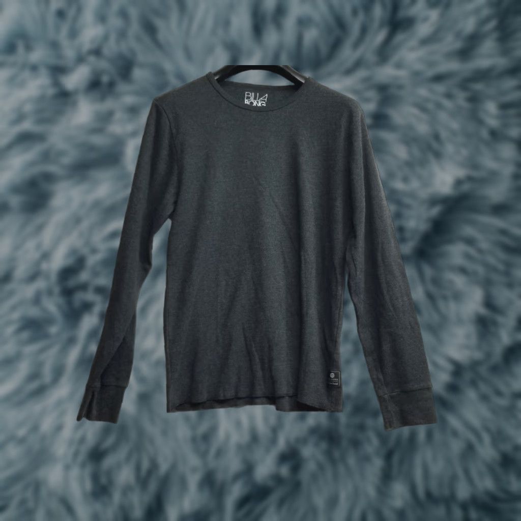 Billabong Billabong Mens Shirt Long Sleeve Size L Gray Cotton Crew Neck Logo City Modern Vintage? No (ignore) Size US L / EU 52-54 / 3 - 1 Thumbnail