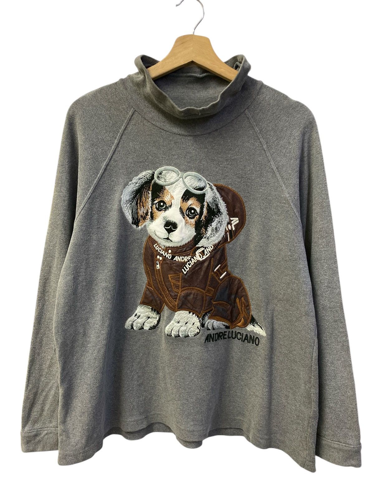 Andreluciano × Designer × Vintage Vintage Andreluciano Turtleneck Long Sleeve Tee Size US M / EU 48-50 / 2 - 1 Thumbnail