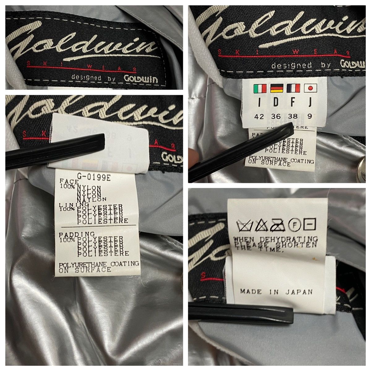 Goldwin Vtg Goldwin Womens Reversible Puffer Vest Ski Japan Sz IT 42 Size M / US 6-8 / IT 42-44 - 24 Thumbnail
