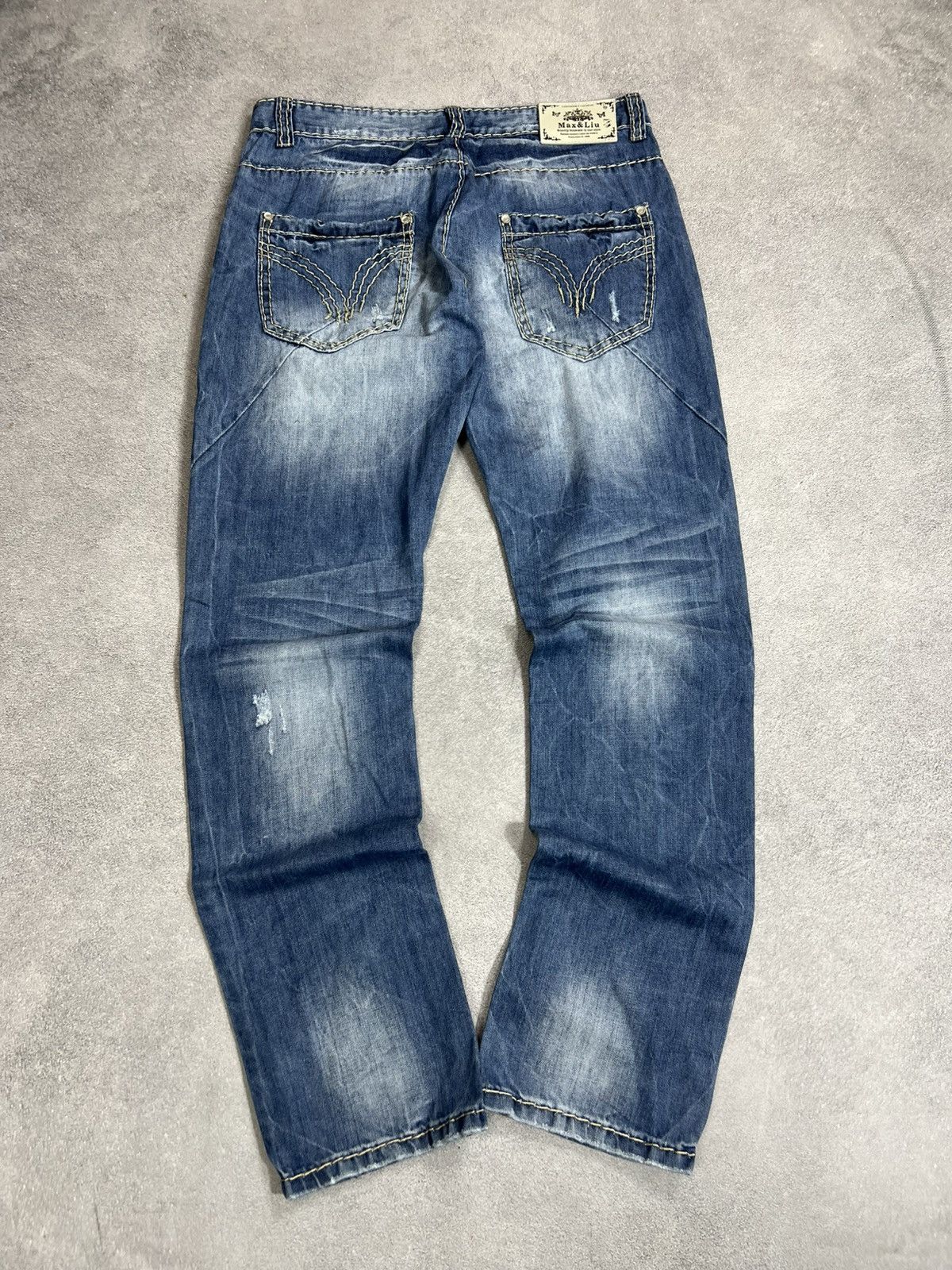 True Religion VTG True Religion Type! Balenci Distressed Washed Y2K Jeans Size US 32 / EU 48 - 7 Thumbnail
