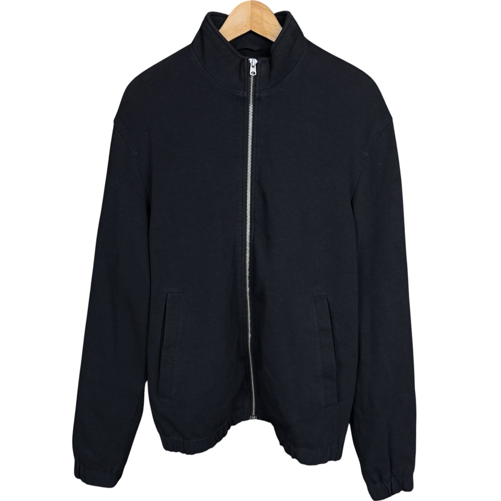 Zara Zara Man Stand Collar Black Full Zip Lightweight Jacket Size US L / EU 52-54 / 3 - 7 Thumbnail