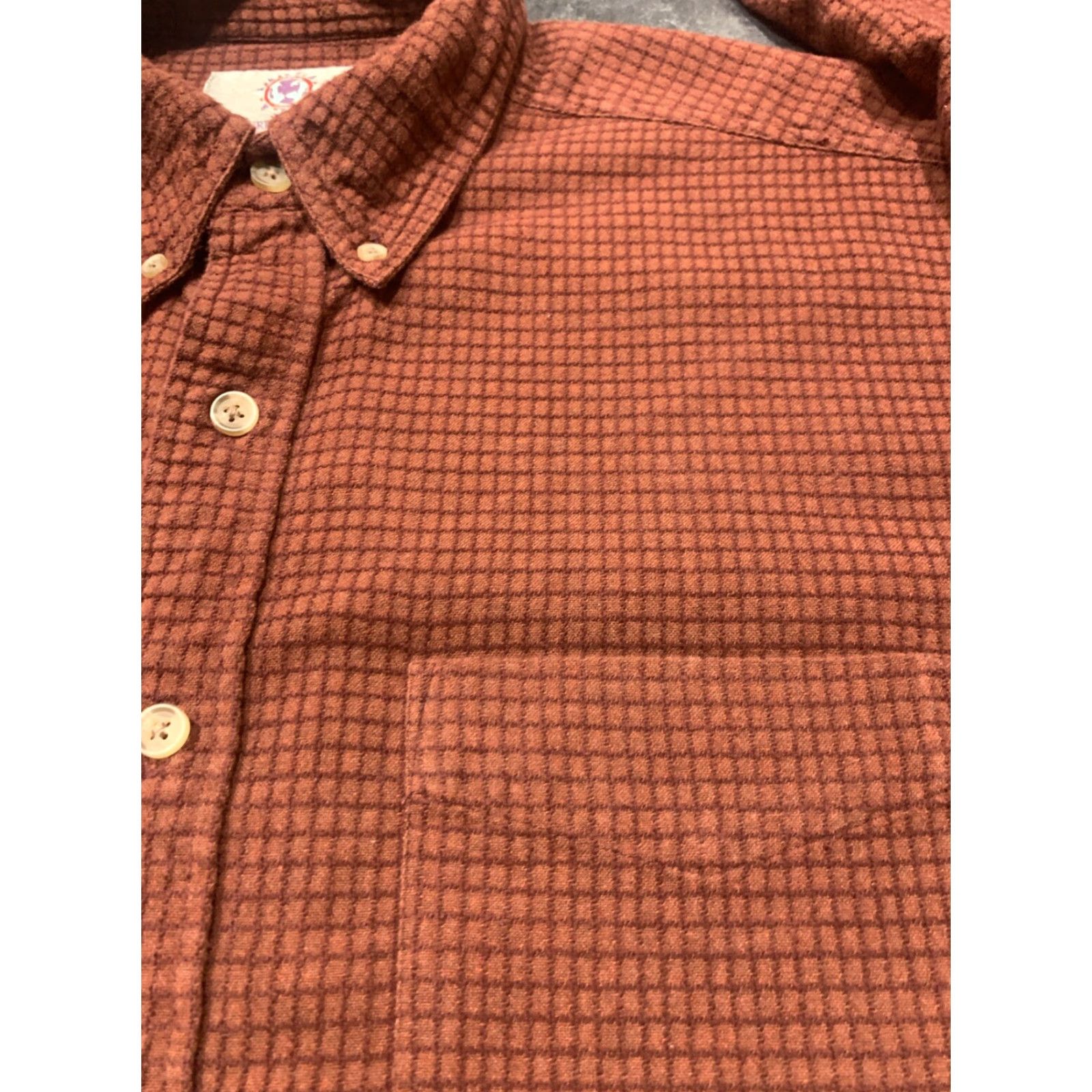 The Territory Ahead VINTAGE Territory Ahead Men's Flannel Shirt Long Sleeve Button Up Casual Fall Spring Winter Burgundy Size L Size US L / EU 52-54 / 3 - 3 Thumbnail